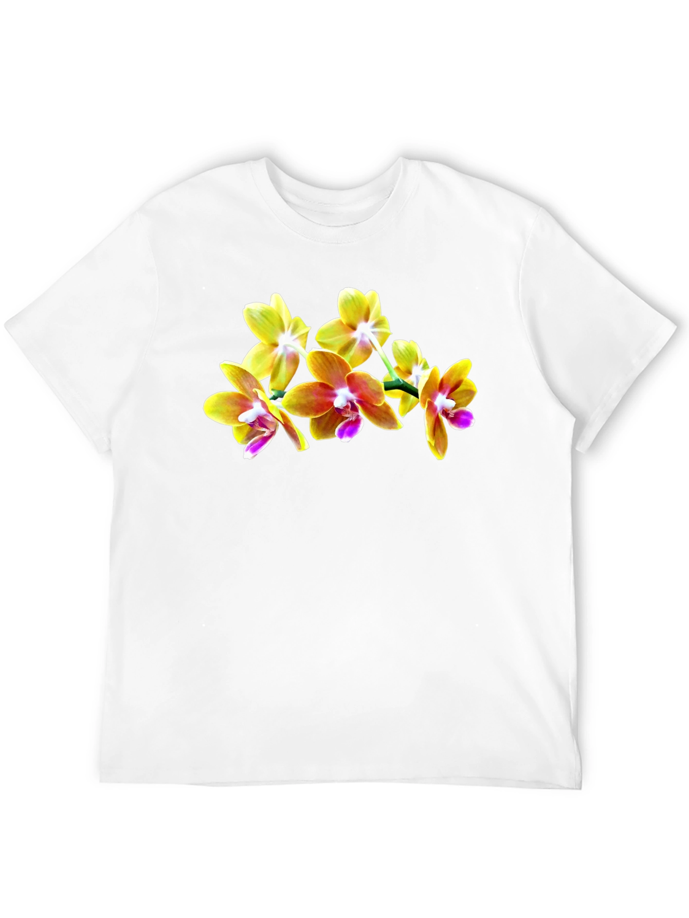 Orchid Blossom Black T-Shirt