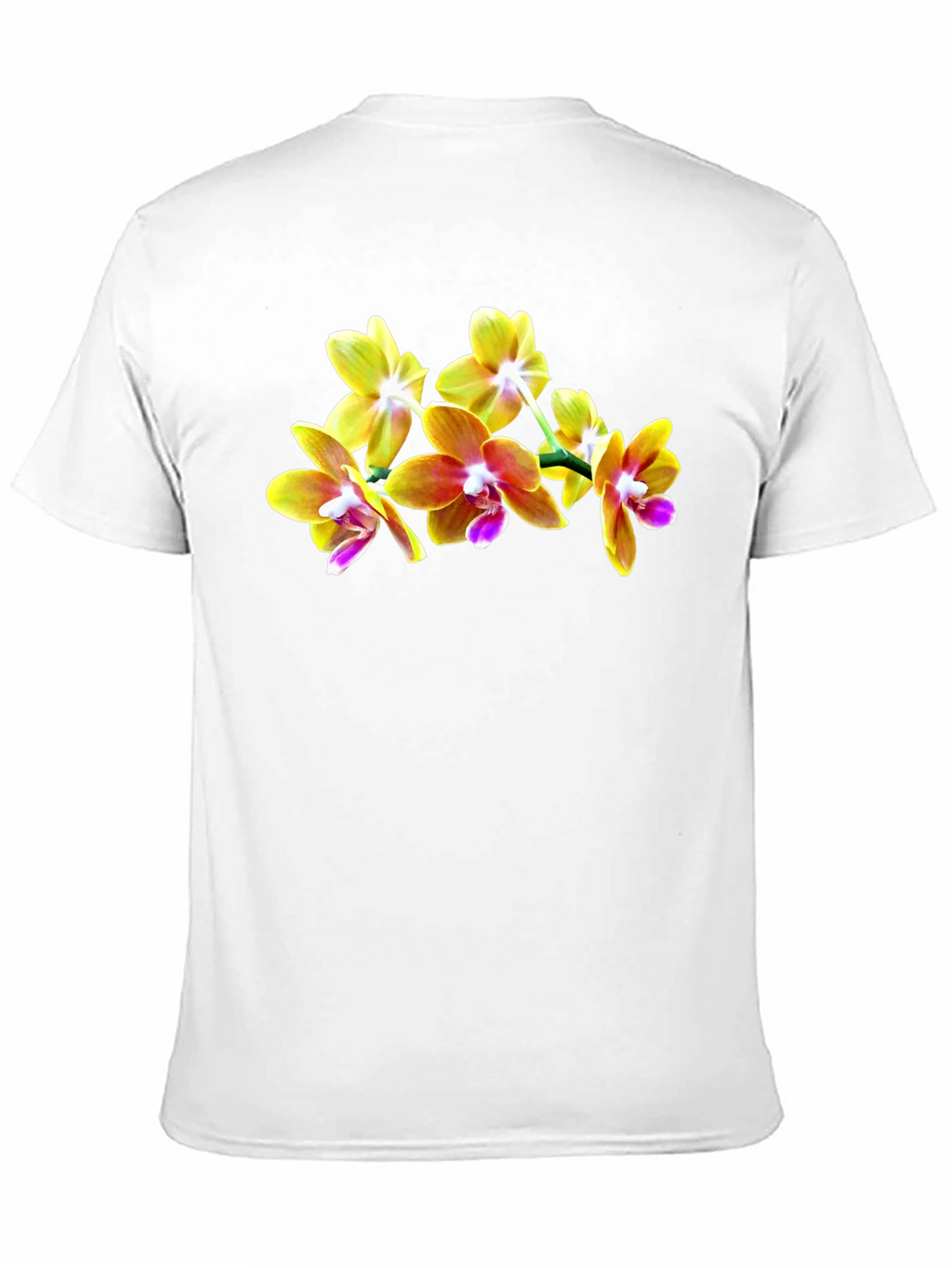 Orchid Blossom Black T-Shirt