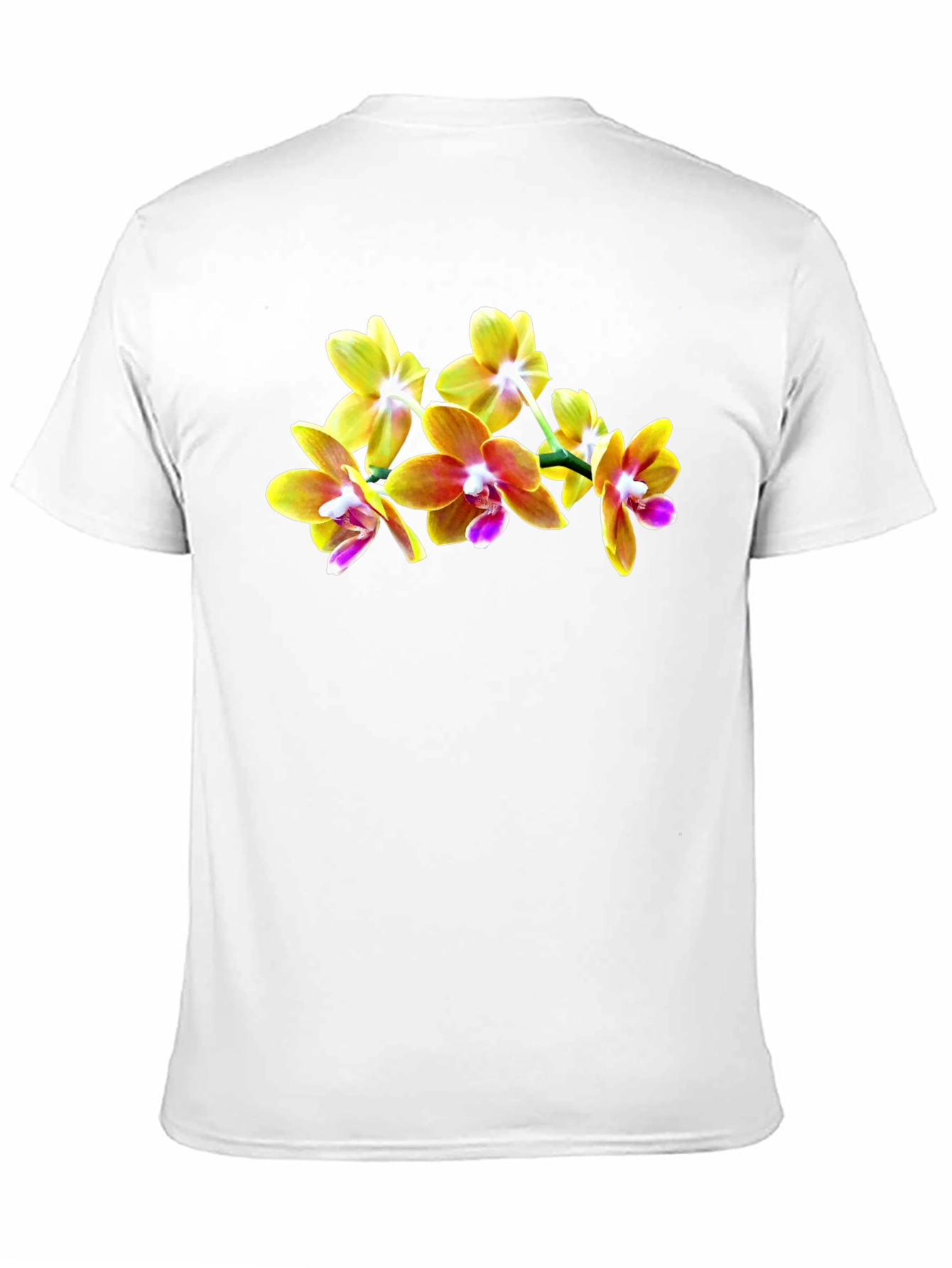 Orchid Blossom Black T-Shirt