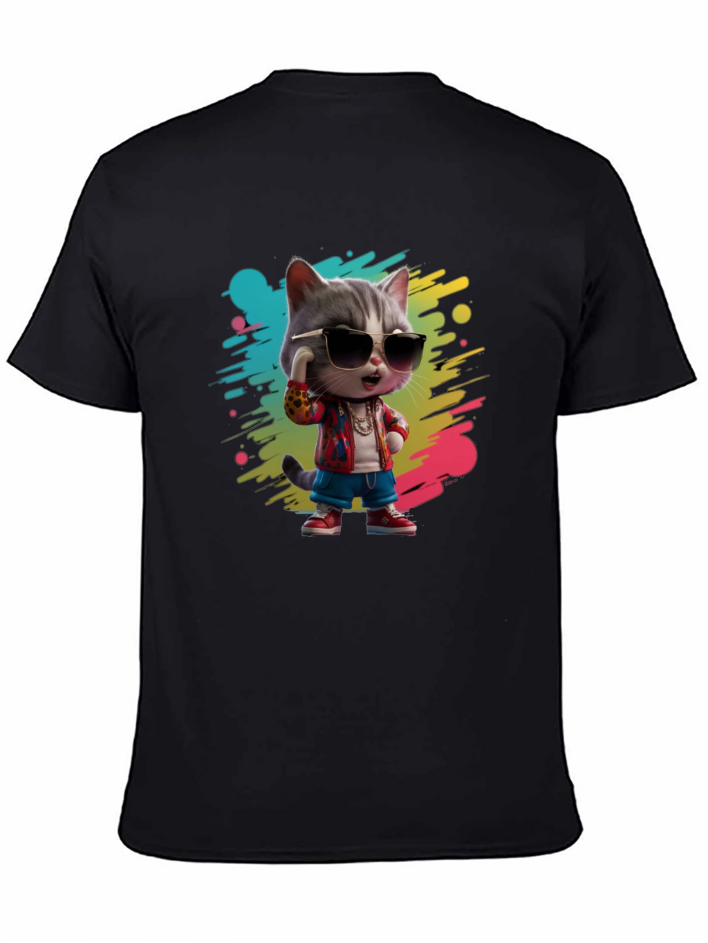 Cool Cat Graphic T-Shirt