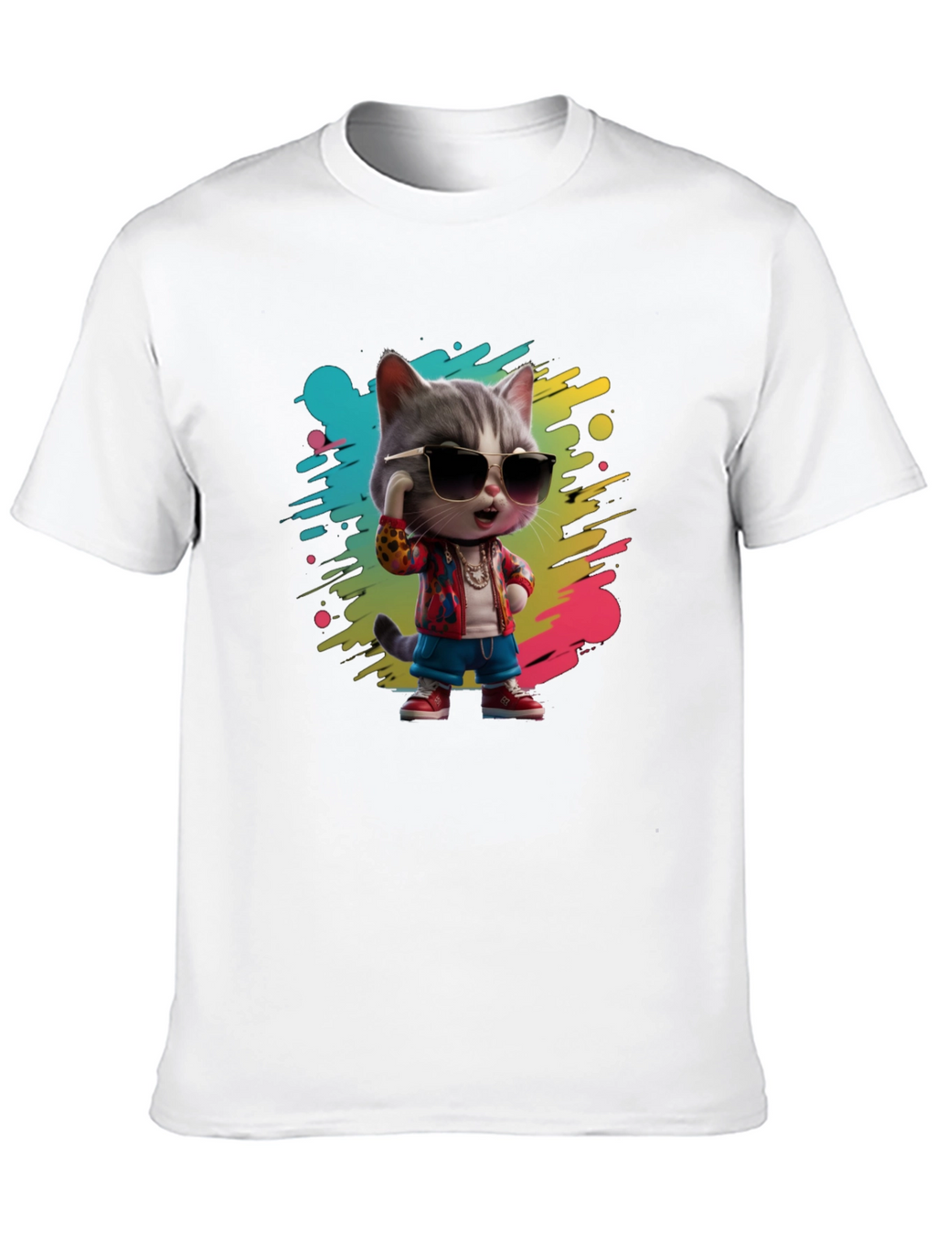 Cool Cat Graphic T-Shirt
