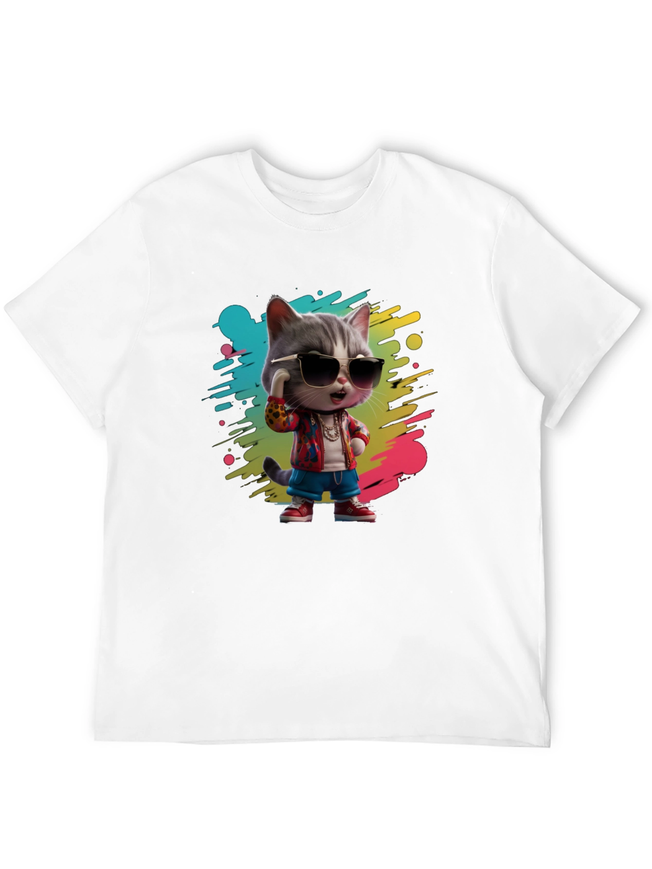 Cool Cat Graphic T-Shirt