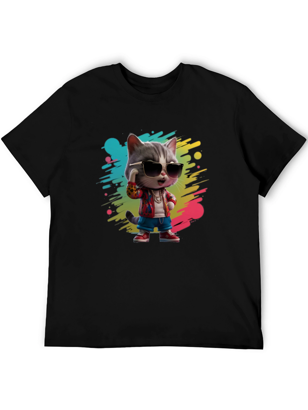 Cool Cat Graphic T-Shirt