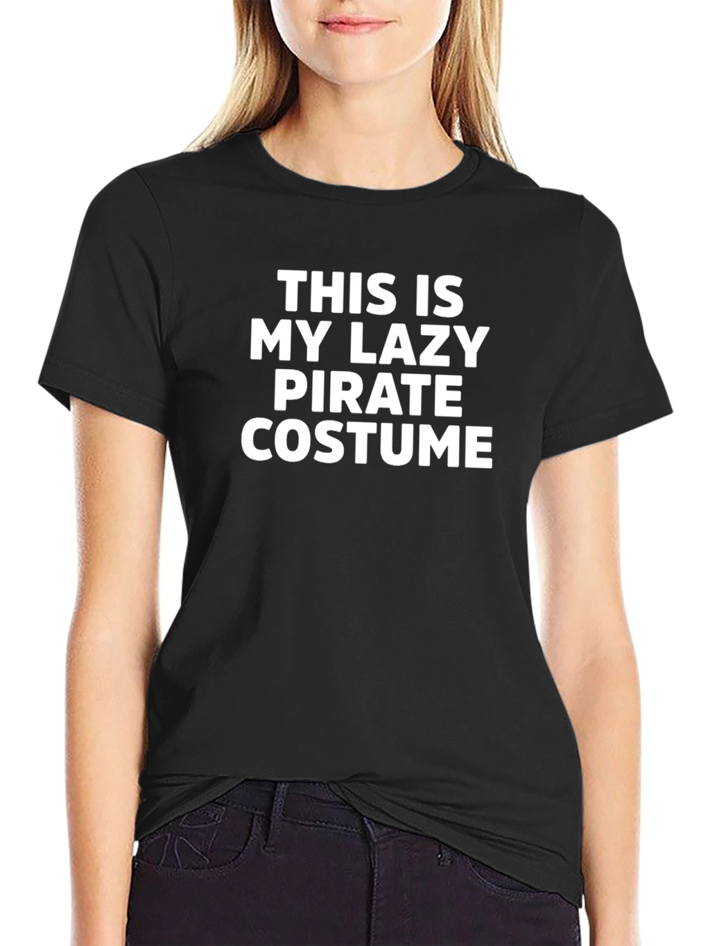 Funny Lazy Pirate Costume T-Shirt