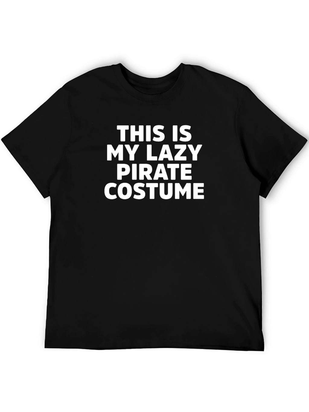 Funny Lazy Pirate Costume T-Shirt