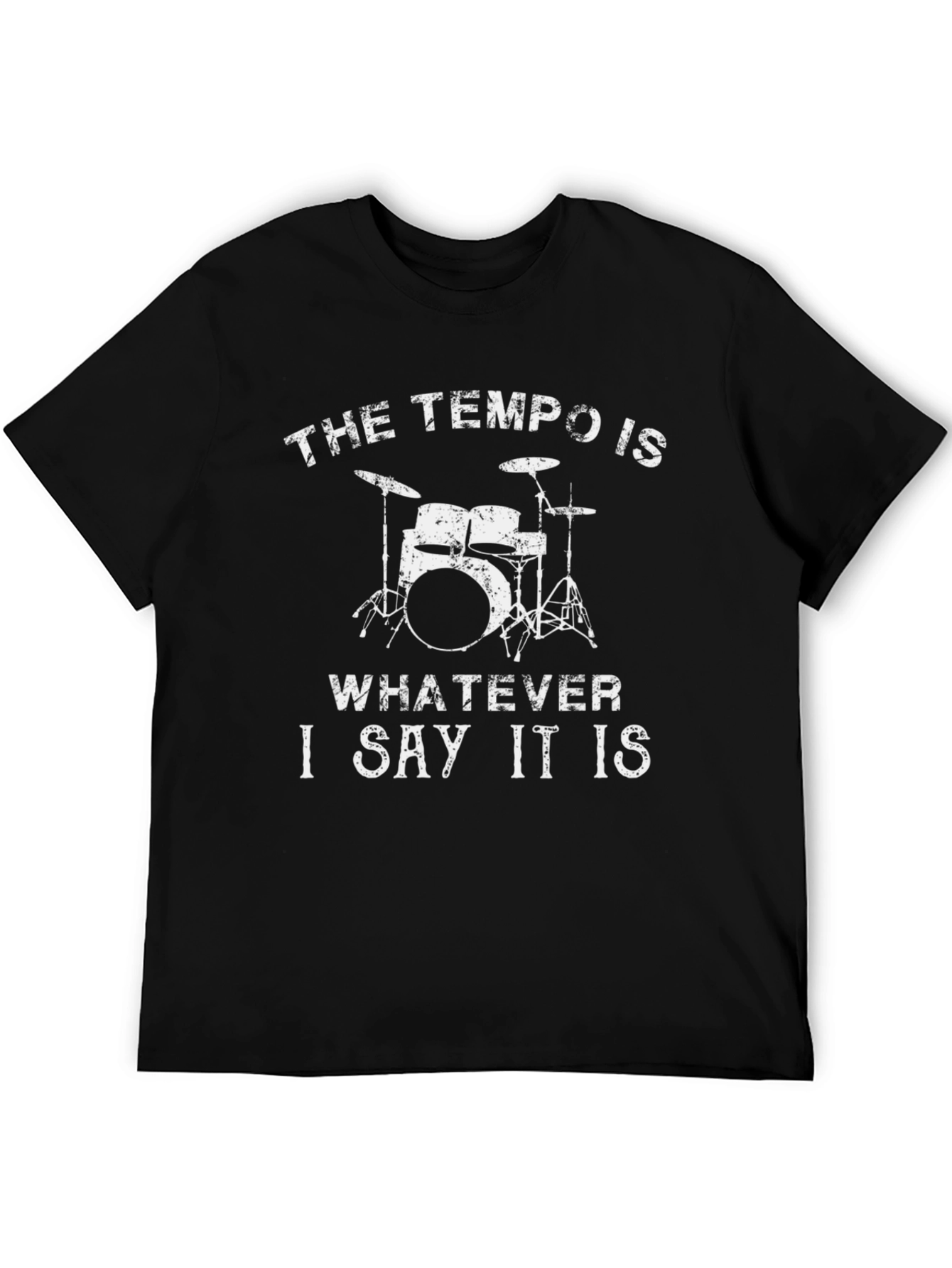 Tempo Drummer T-Shirt: Funny Band Tee