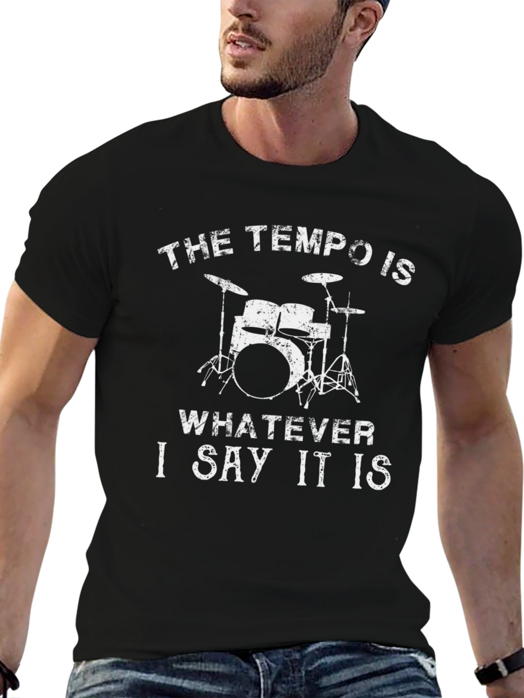 Tempo Drummer T-Shirt: Funny Band Tee