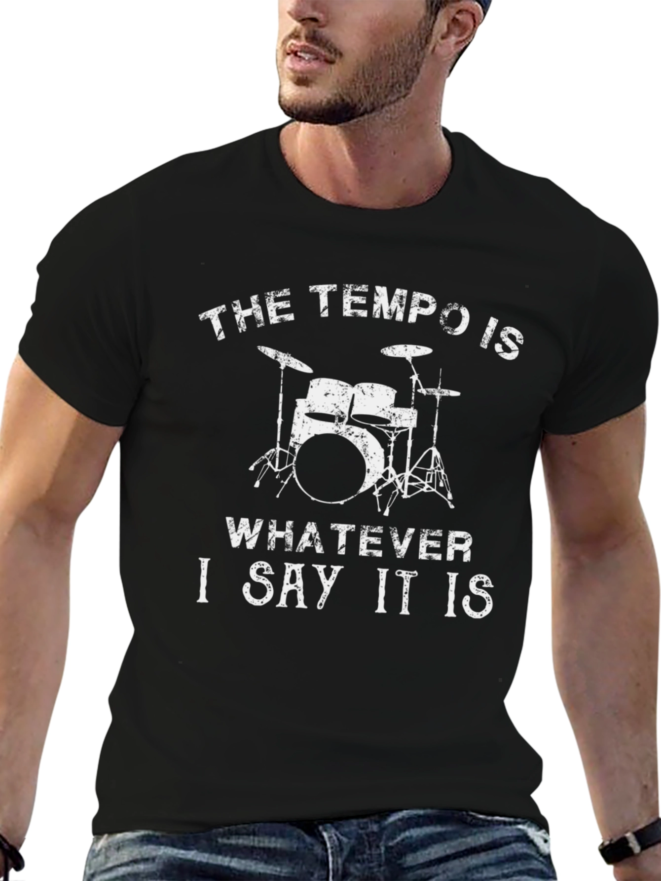 Tempo Drummer T-Shirt: Funny Band Tee