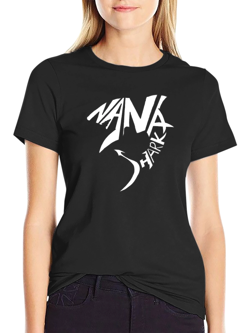 Nana Shark T-Shirt - Novelty Graphic Tee