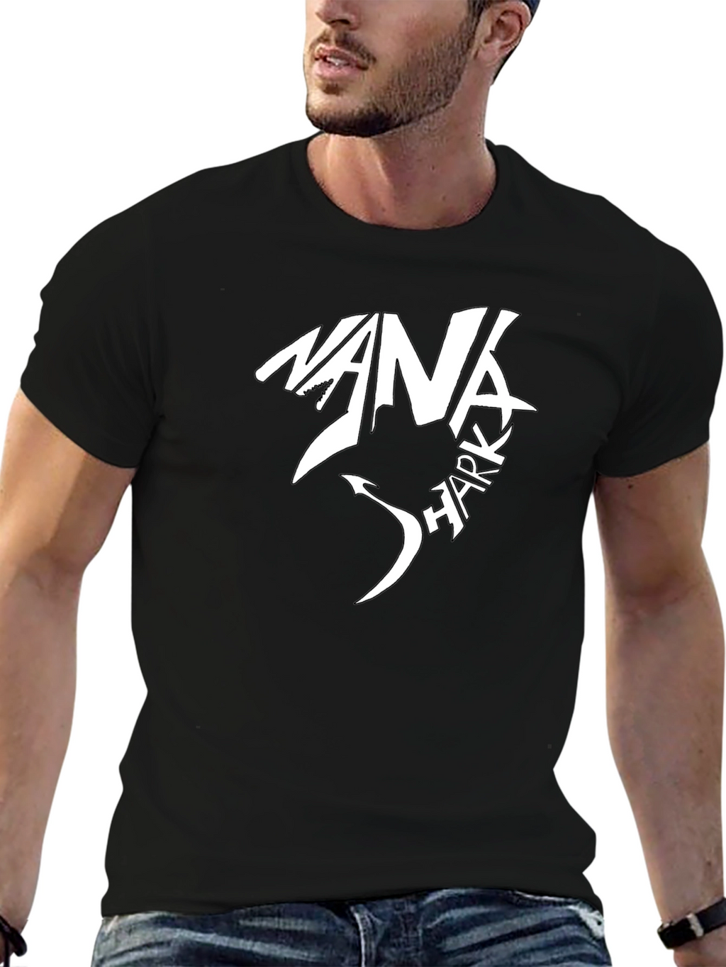 Nana Shark T-Shirt - Novelty Graphic Tee