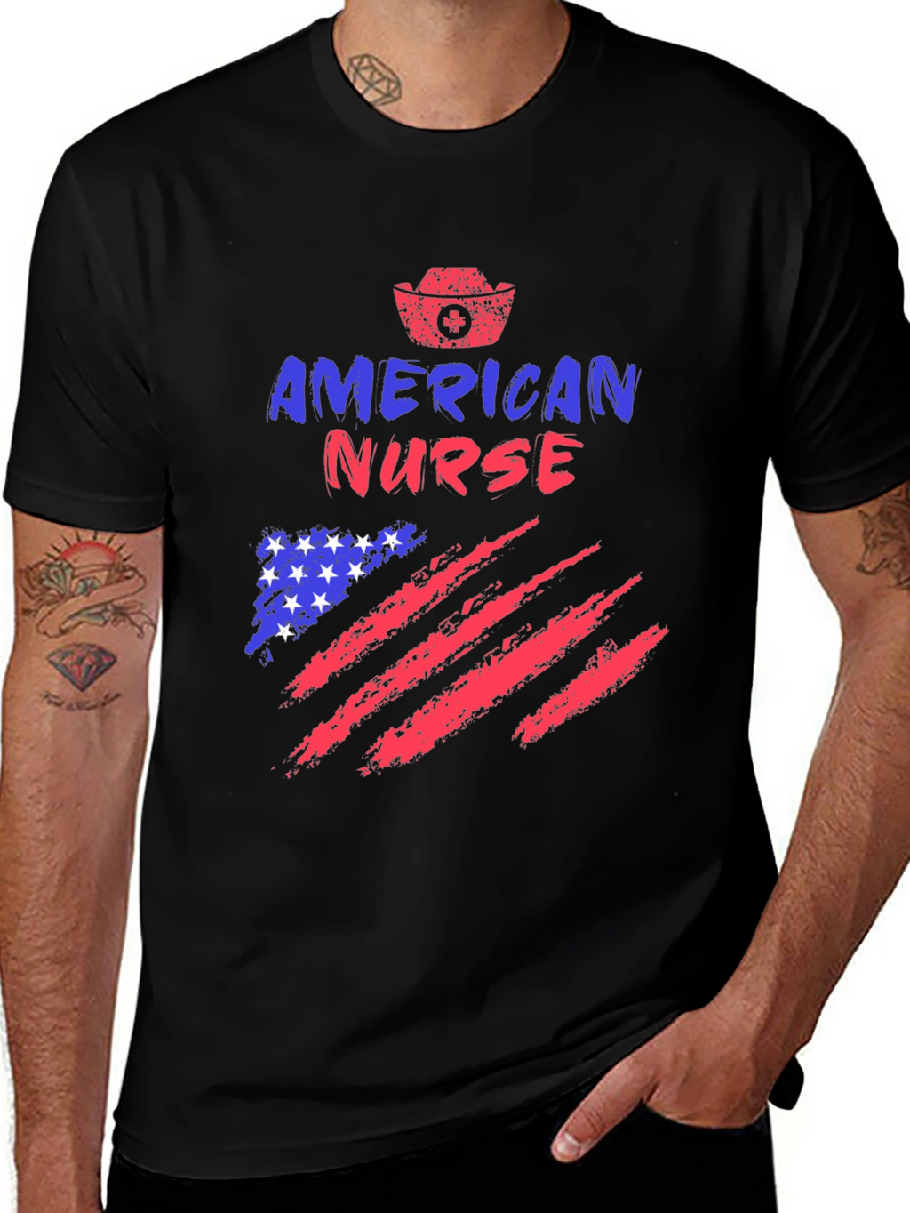 American Nurse Patriotic T-Shirt
