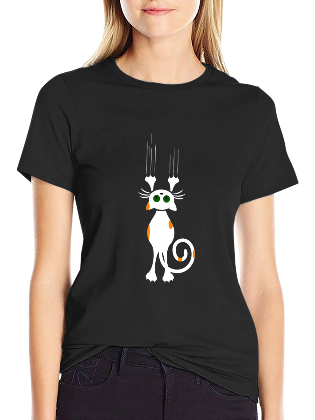 Cat Scratch T-Shirt - Funny Graphic Tee