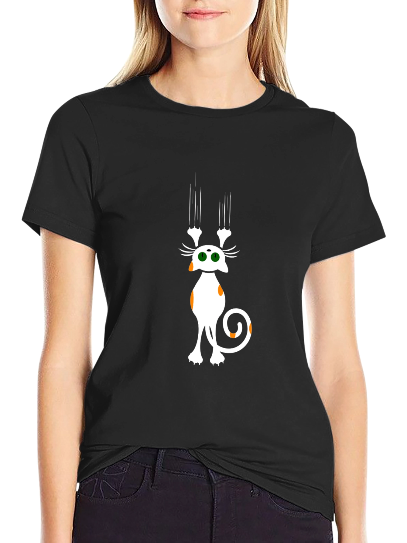 Cat Scratch T-Shirt - Funny Graphic Tee