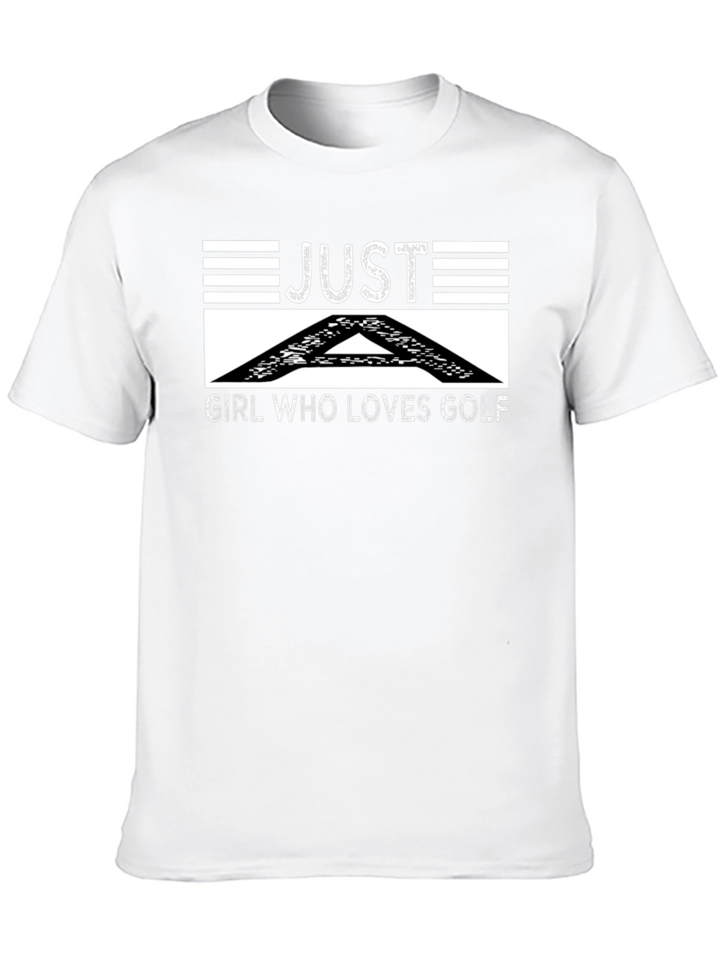 Just A Girl Who Loves Golf Black T-Shirt