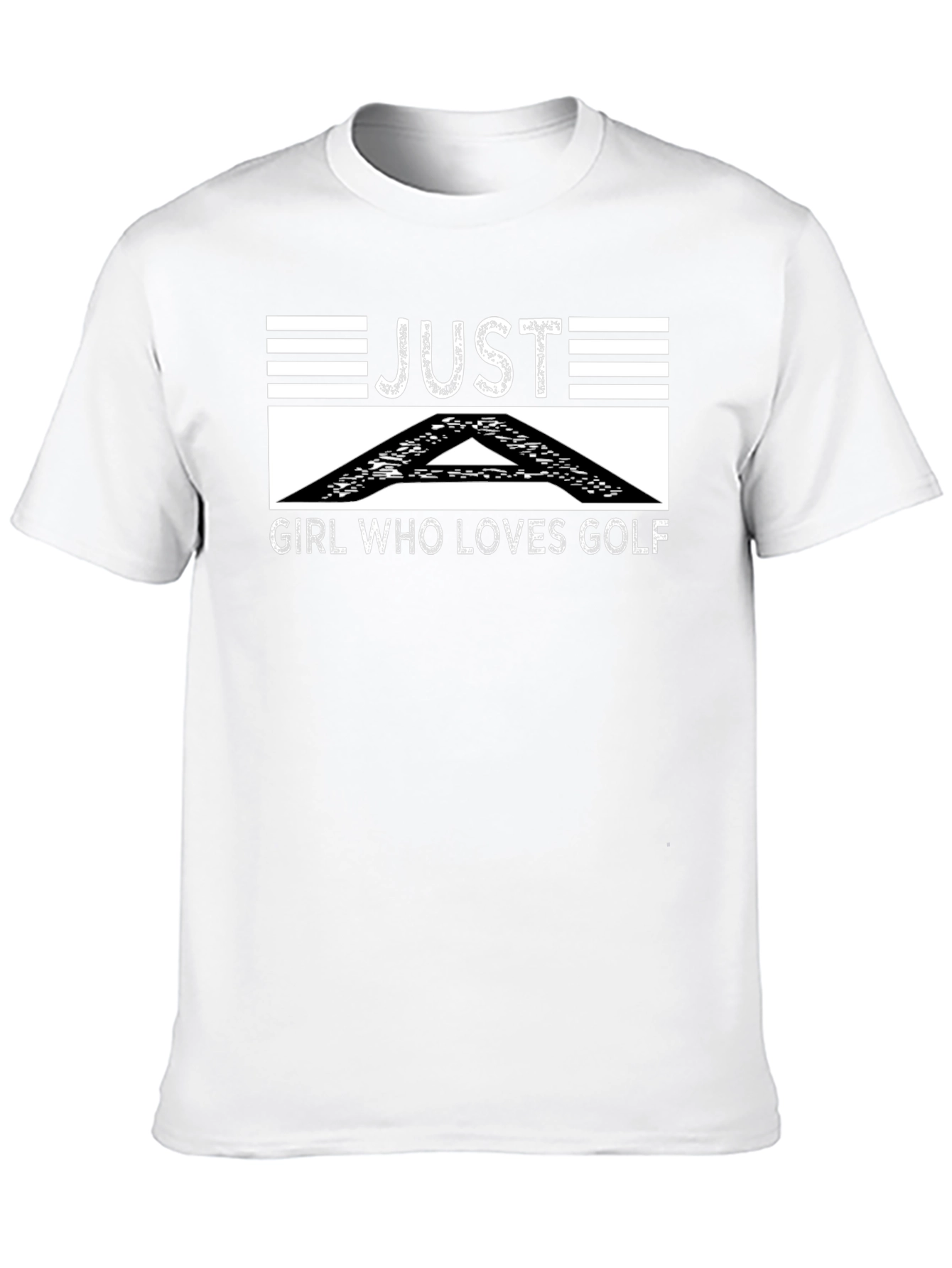 Just A Girl Who Loves Golf Black T-Shirt