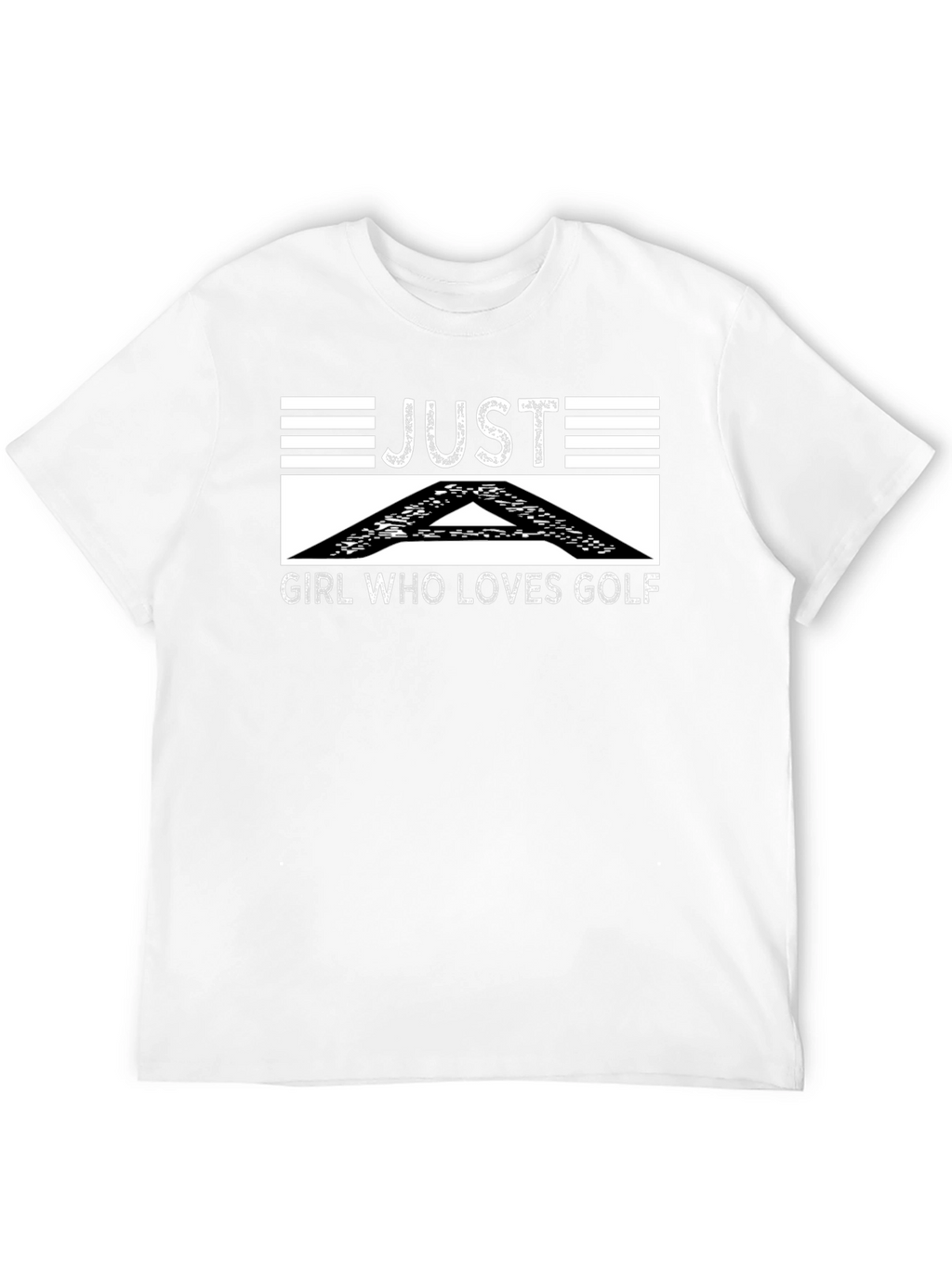 Just A Girl Who Loves Golf Black T-Shirt