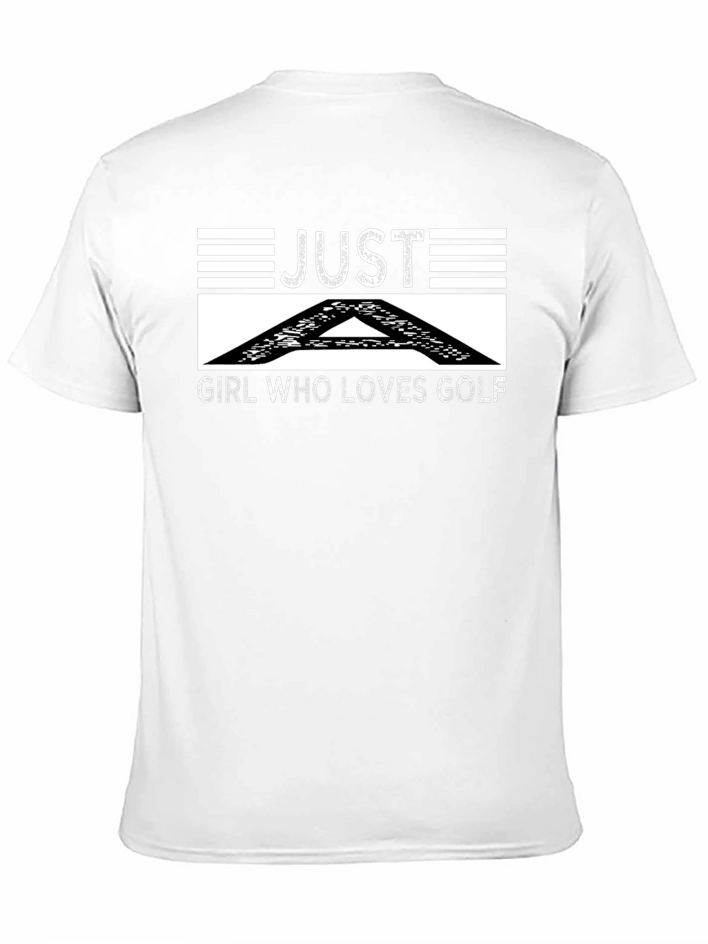 Just A Girl Who Loves Golf Black T-Shirt