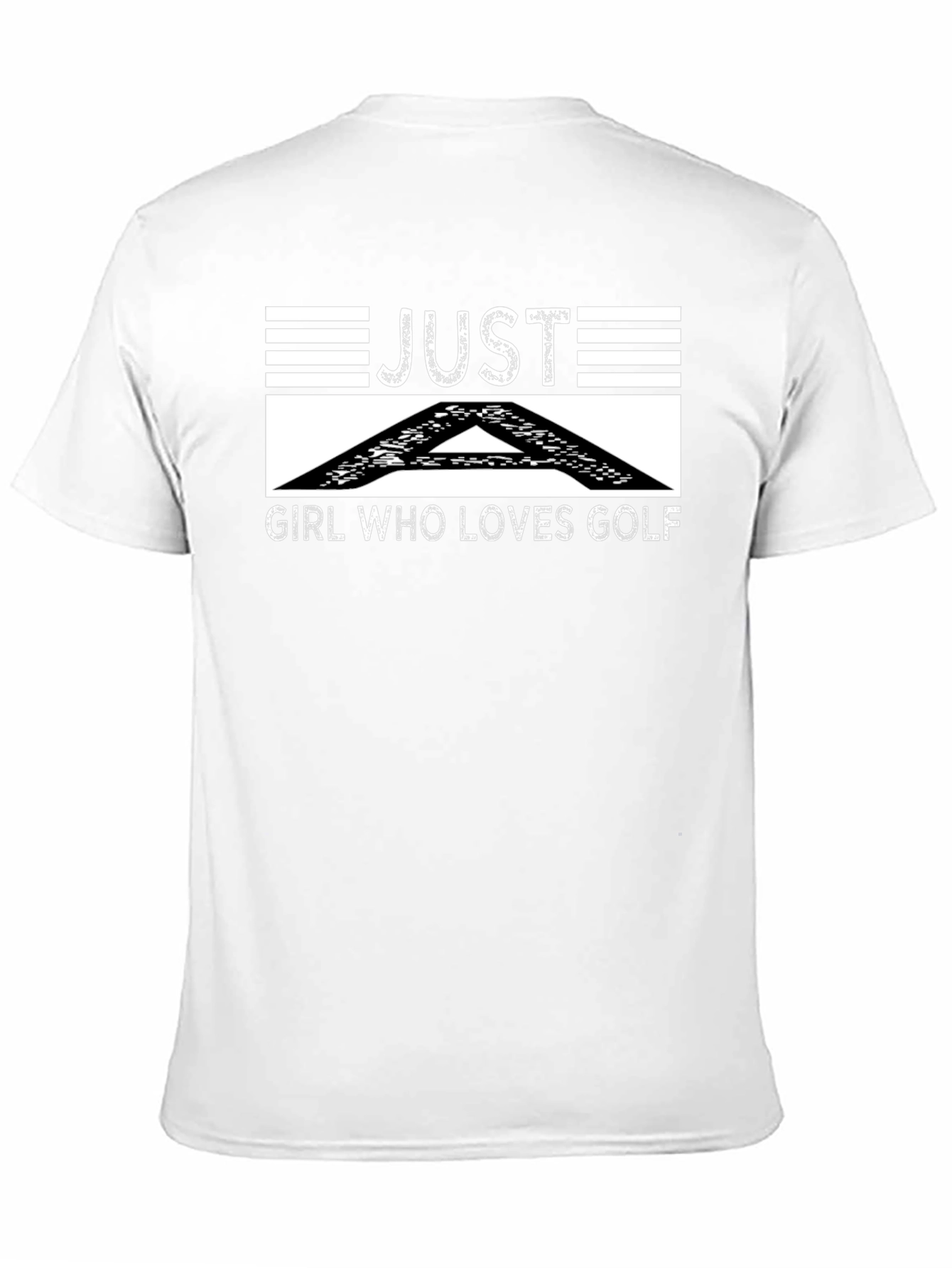 Just A Girl Who Loves Golf Black T-Shirt