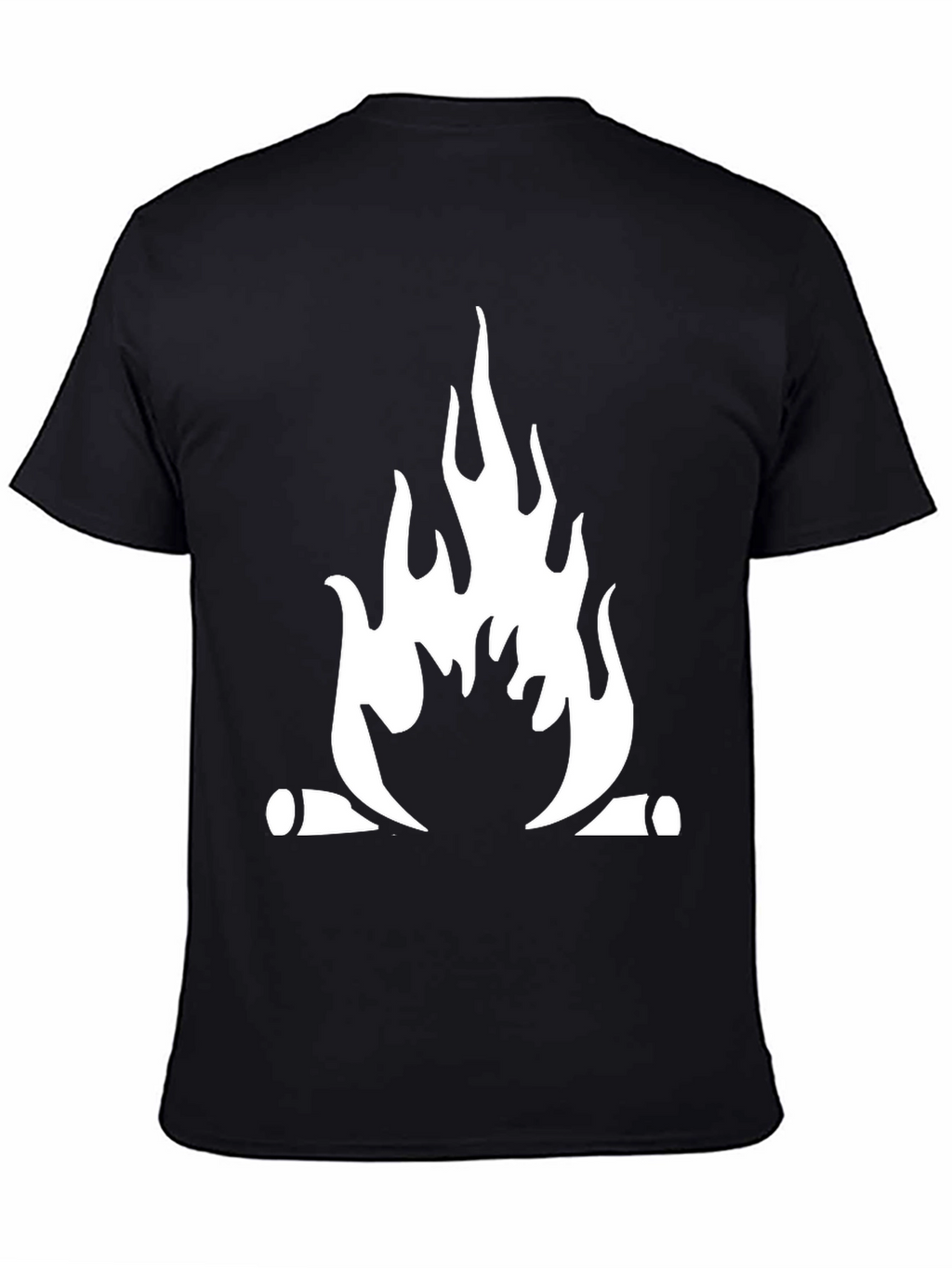 Campfire Graphic Tee - Black Cotton Blend