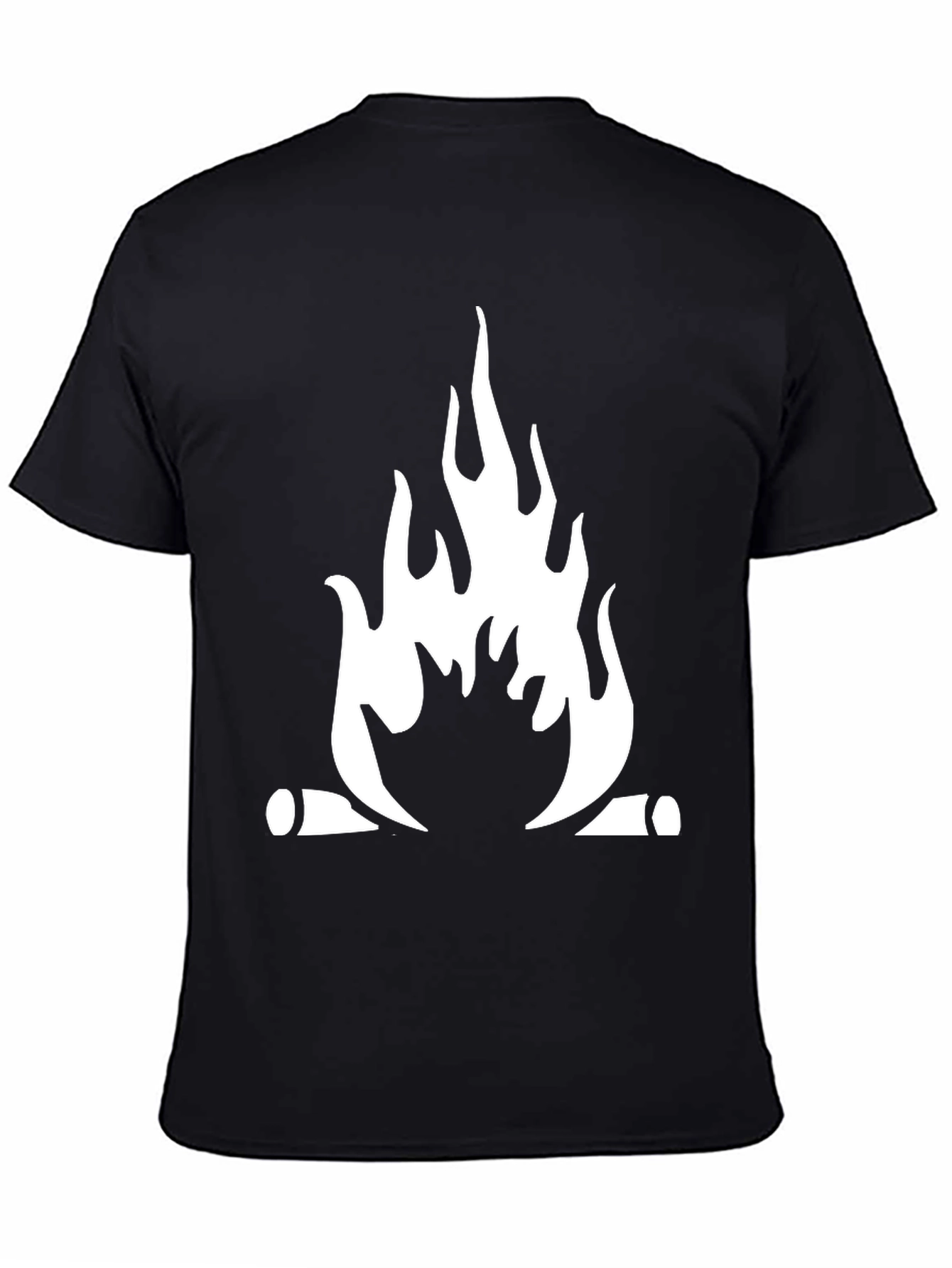Campfire Graphic Tee - Black Cotton Blend