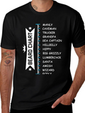 Beard Chart T-Shirt - Manly Funny Tee