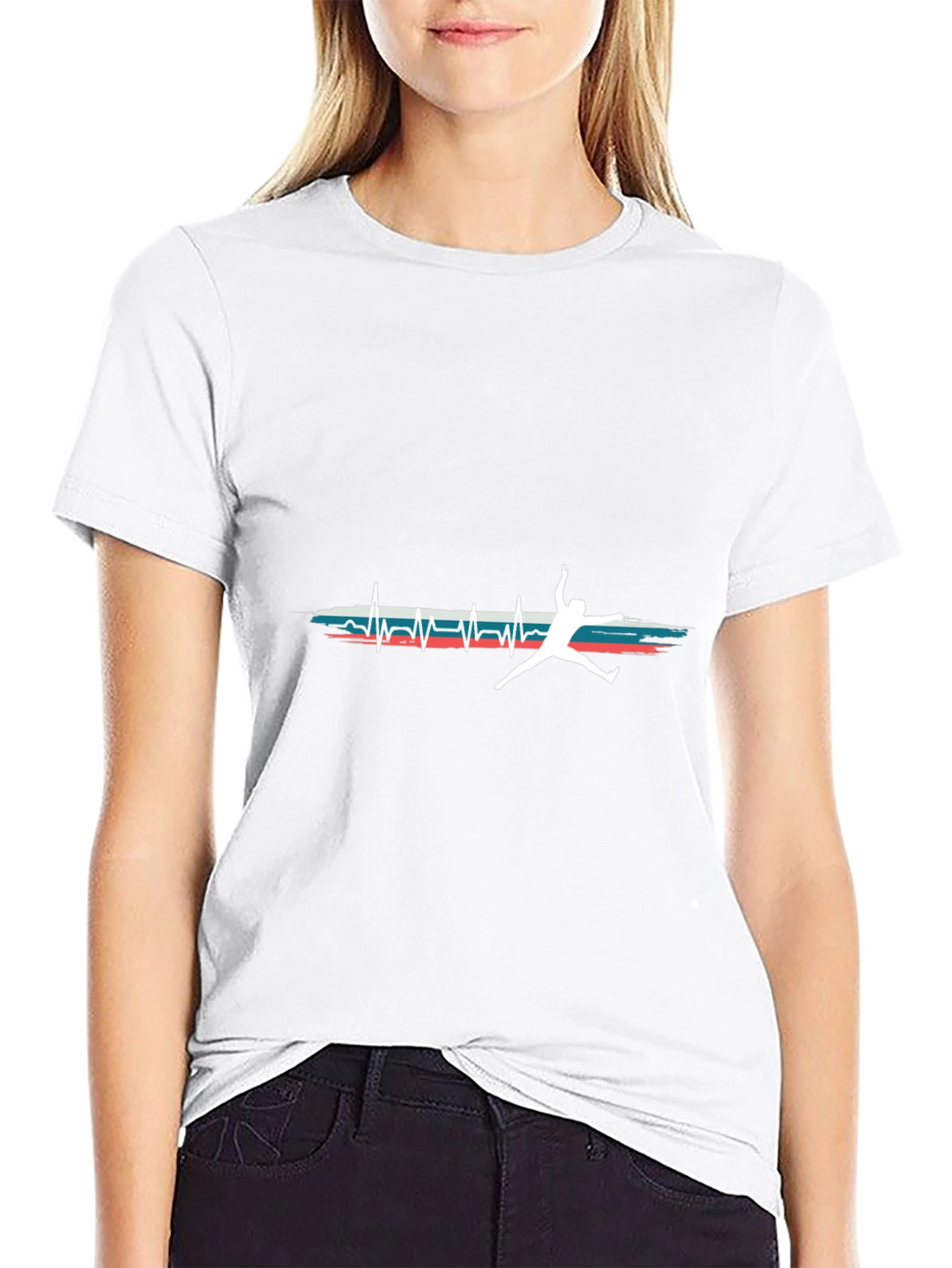 Athletes Heartbeat Tee - Sporty Graphic T-Shirt