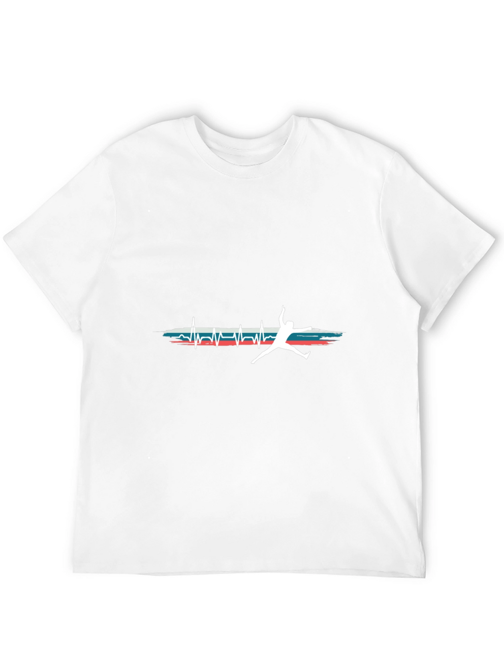 Athletes Heartbeat Tee - Sporty Graphic T-Shirt