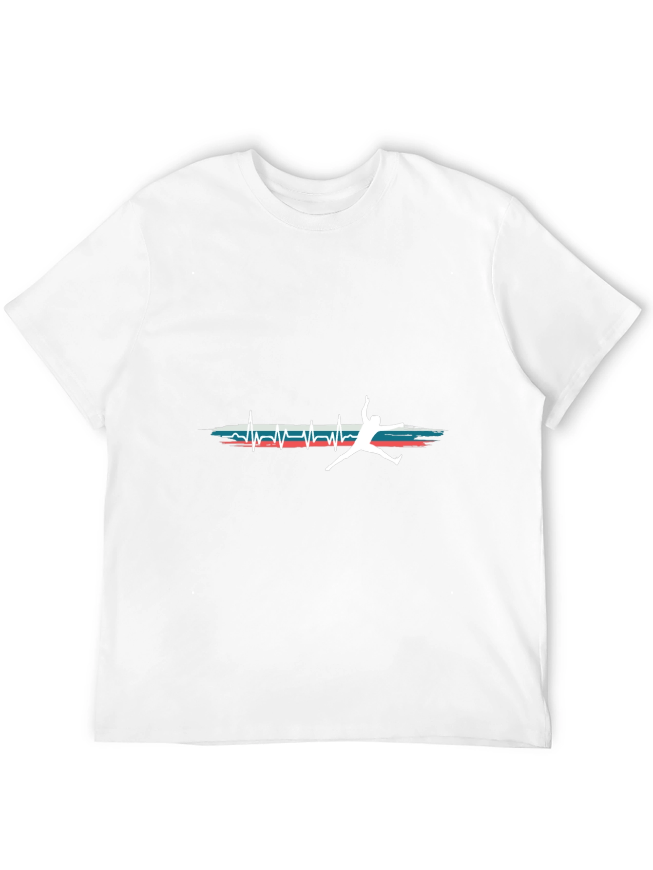 Athletes Heartbeat Tee - Sporty Graphic T-Shirt