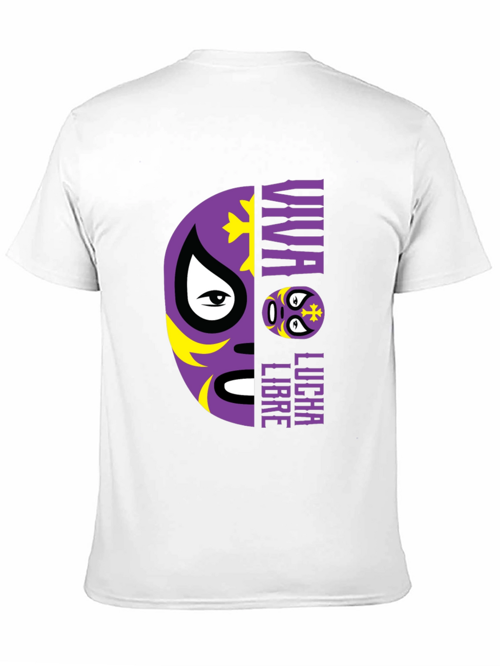 Viva Lucha Libre Graphic Tee - Wrestling Mask Design