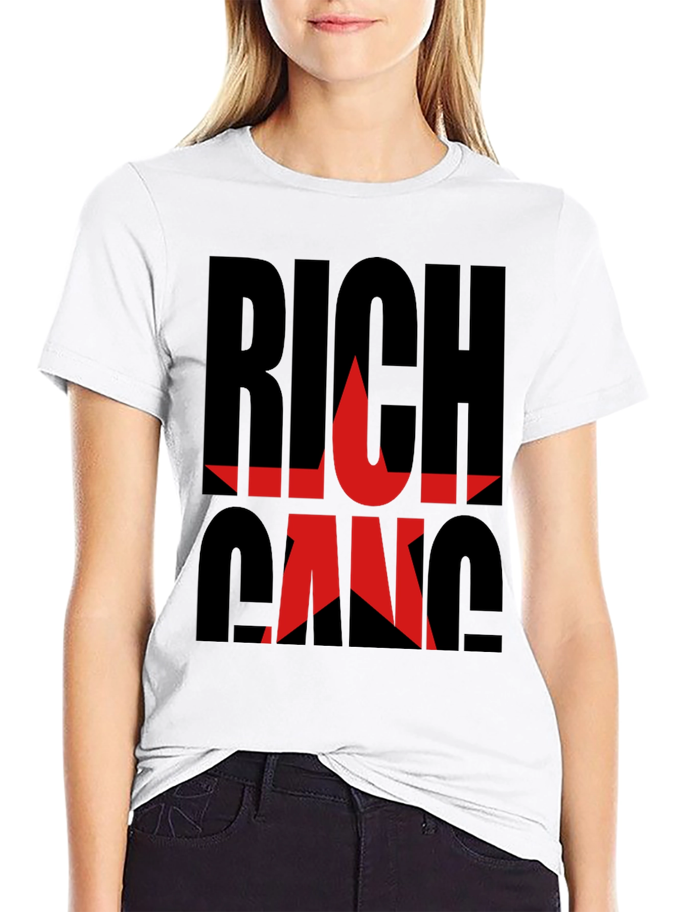 Rich Gang Black Graphic T-Shirt