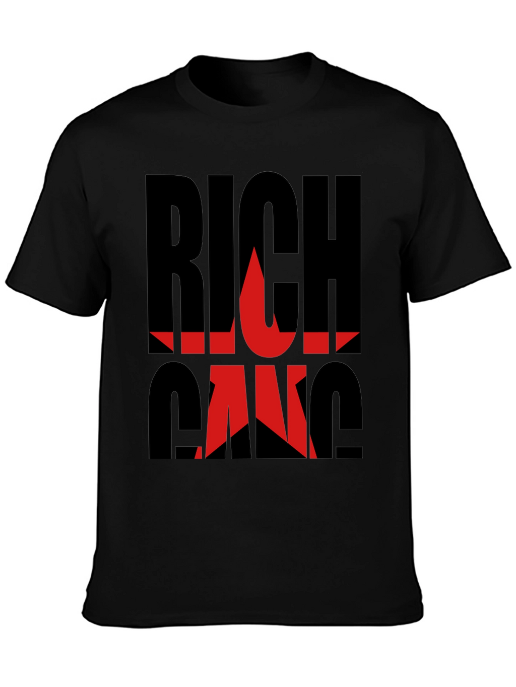 Rich Gang Black Graphic T-Shirt