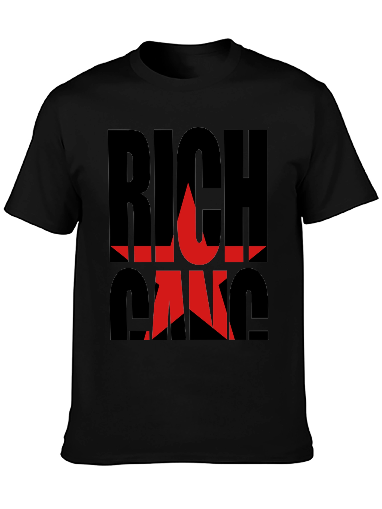 Rich Gang Black Graphic T-Shirt