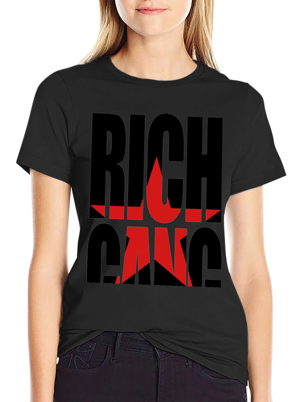 Rich Gang Black Graphic T-Shirt