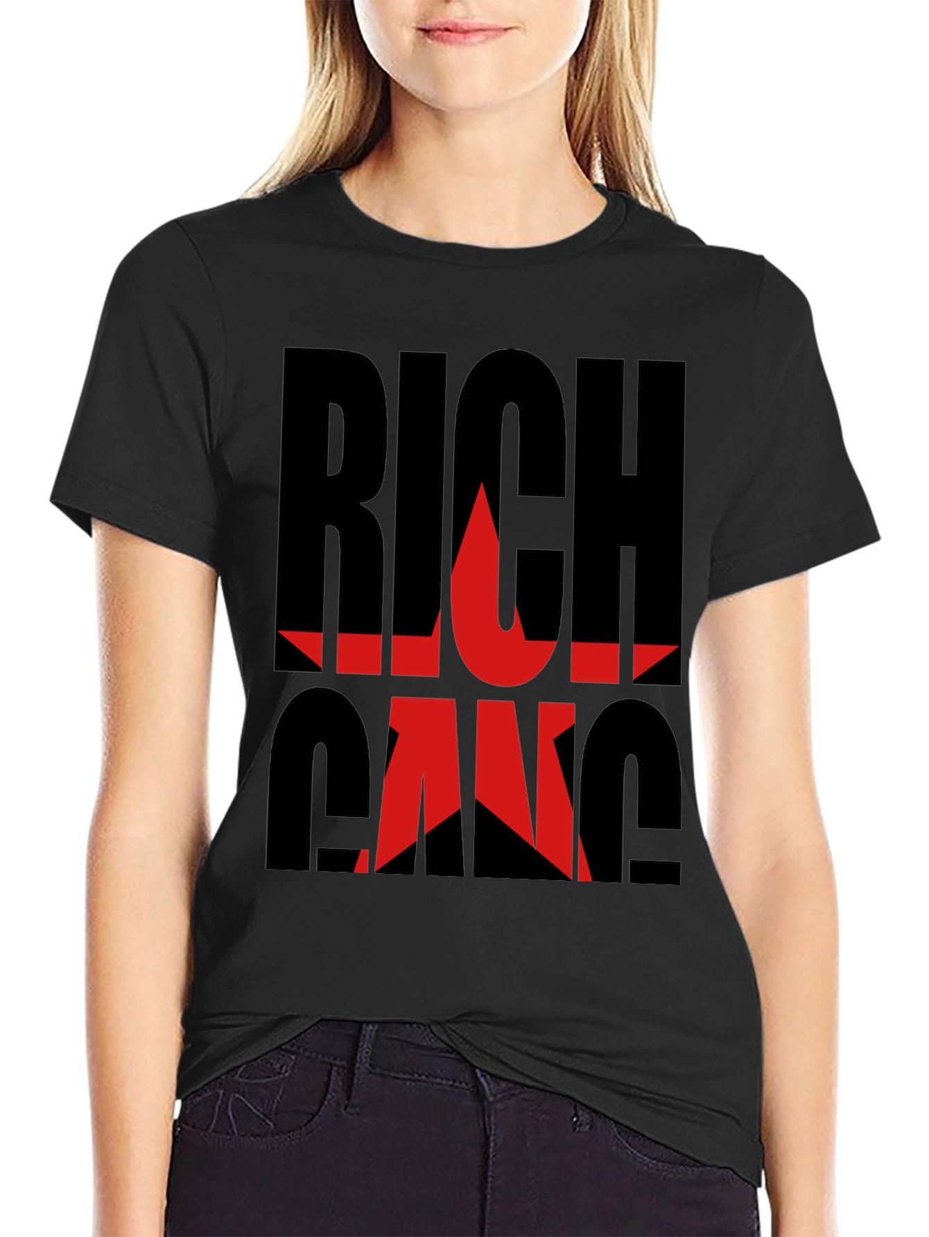 Rich Gang Black Graphic T-Shirt