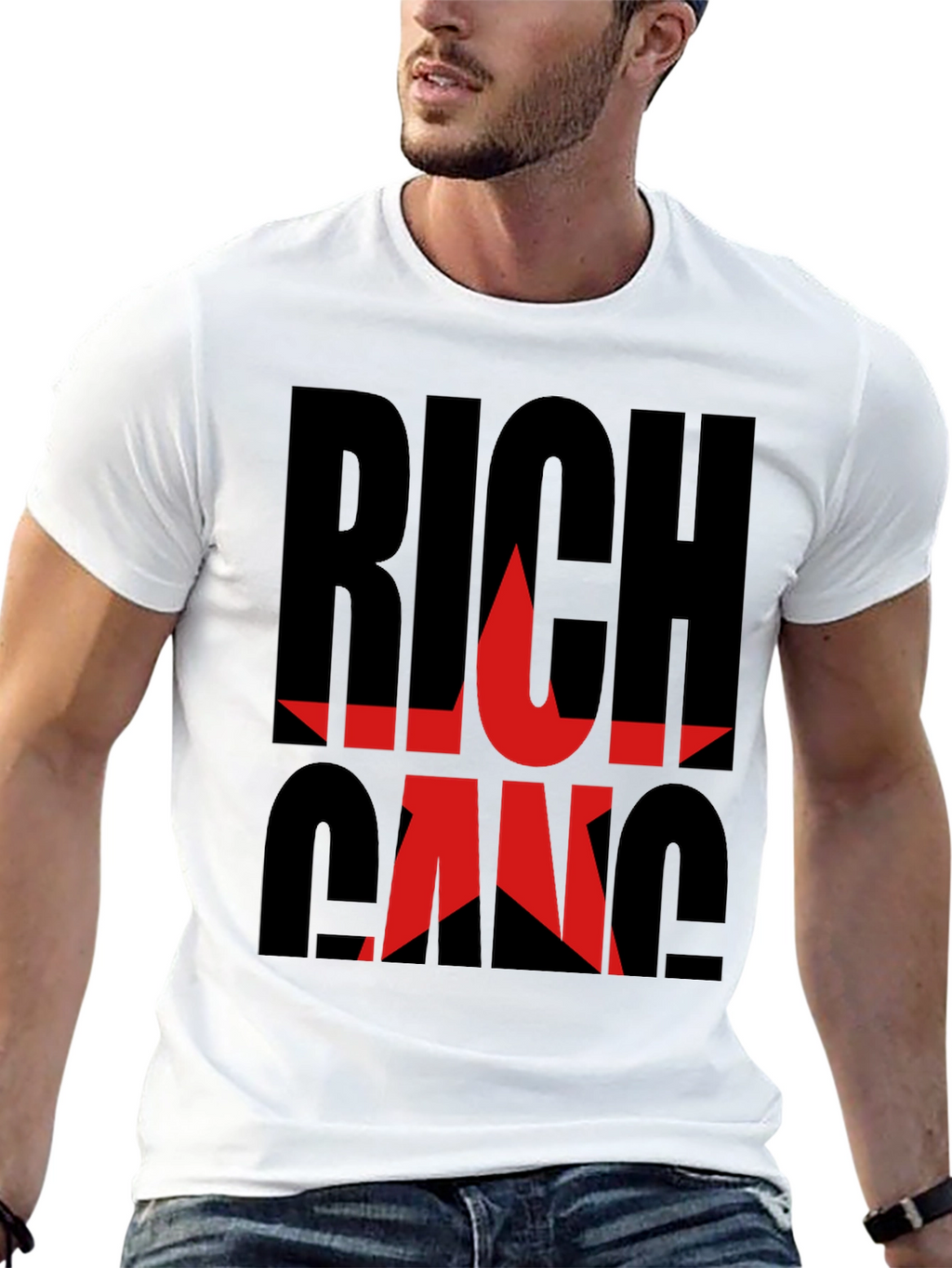 Rich Gang Black Graphic T-Shirt