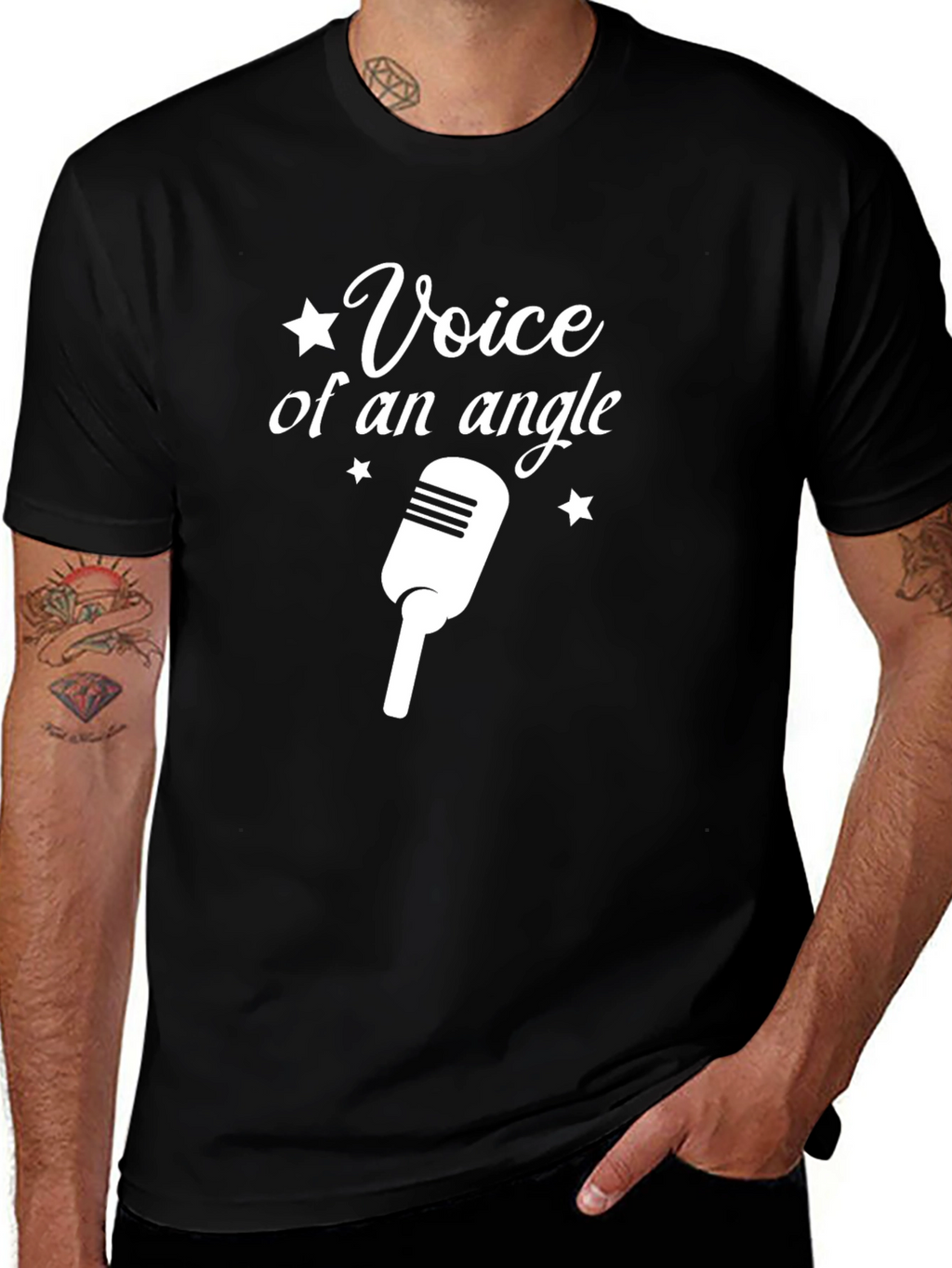 Voice of an Angel Graphic Tee - Black