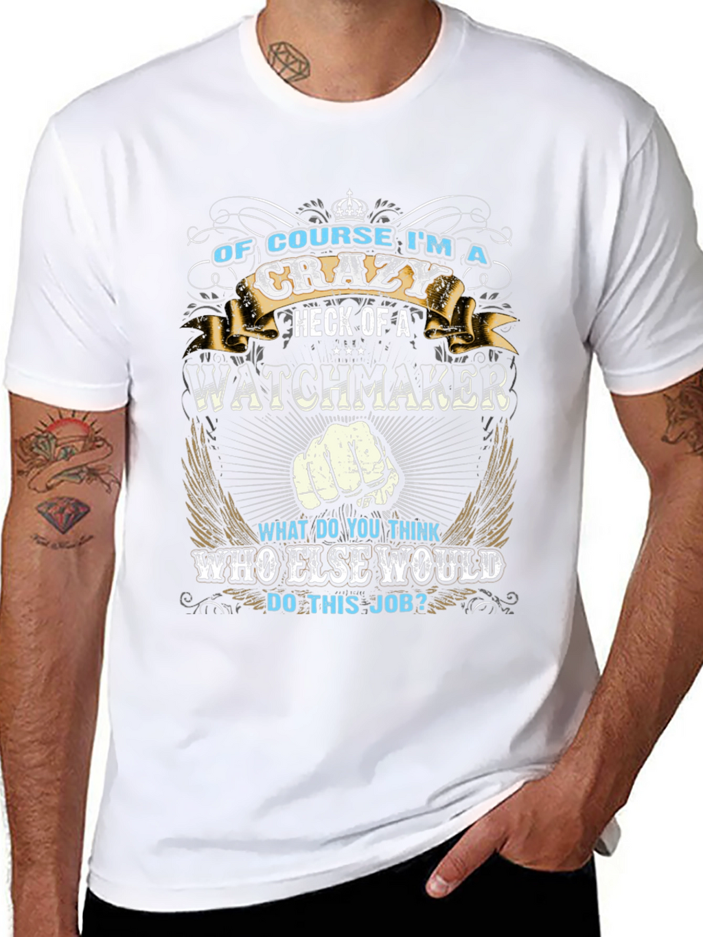 Crazy Watchmaker Graphic Tee - Black