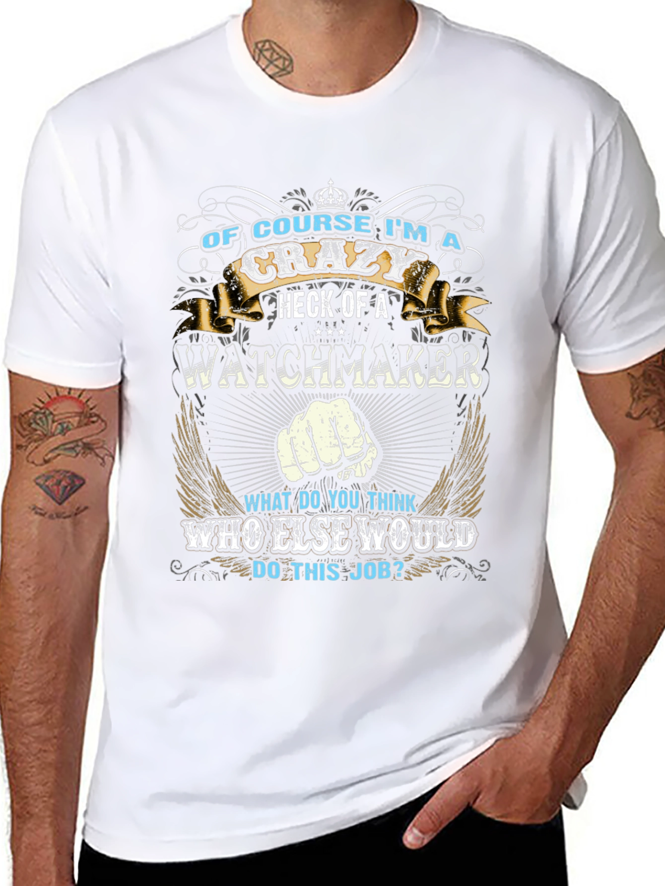 Crazy Watchmaker Graphic Tee - Black