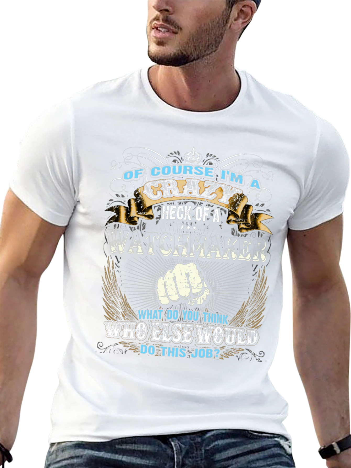 Crazy Watchmaker Graphic Tee - Black