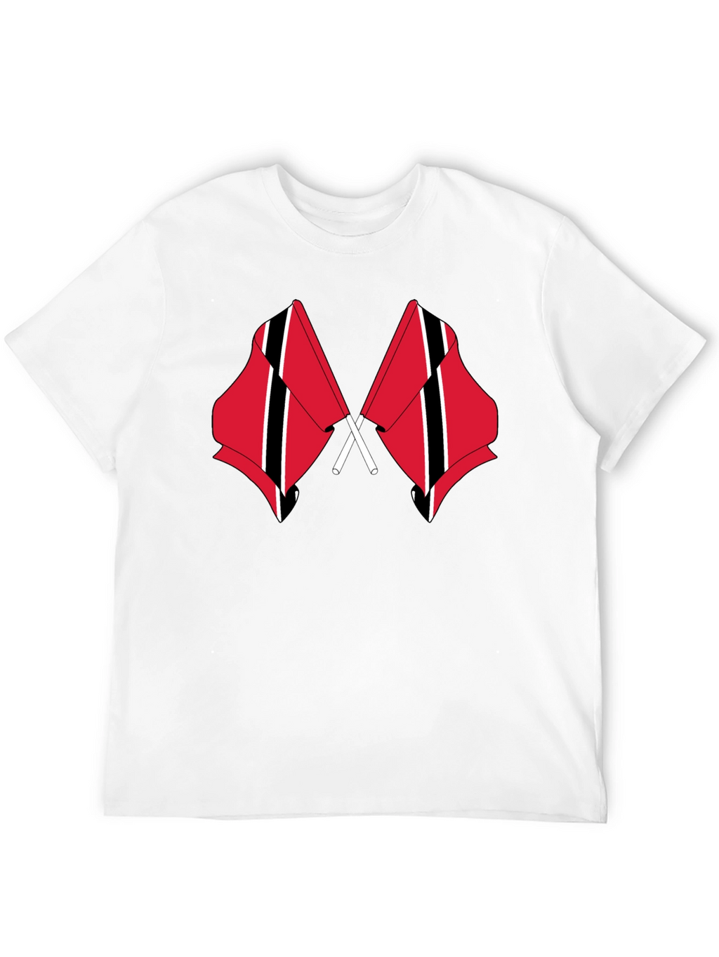 Trinidad & Tobago Flag T-Shirt - Mens Black Tee