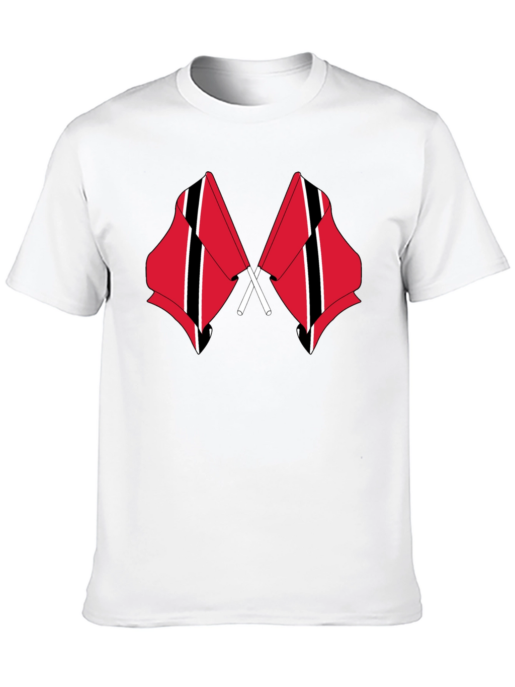 Trinidad & Tobago Flag T-Shirt - Mens Black Tee