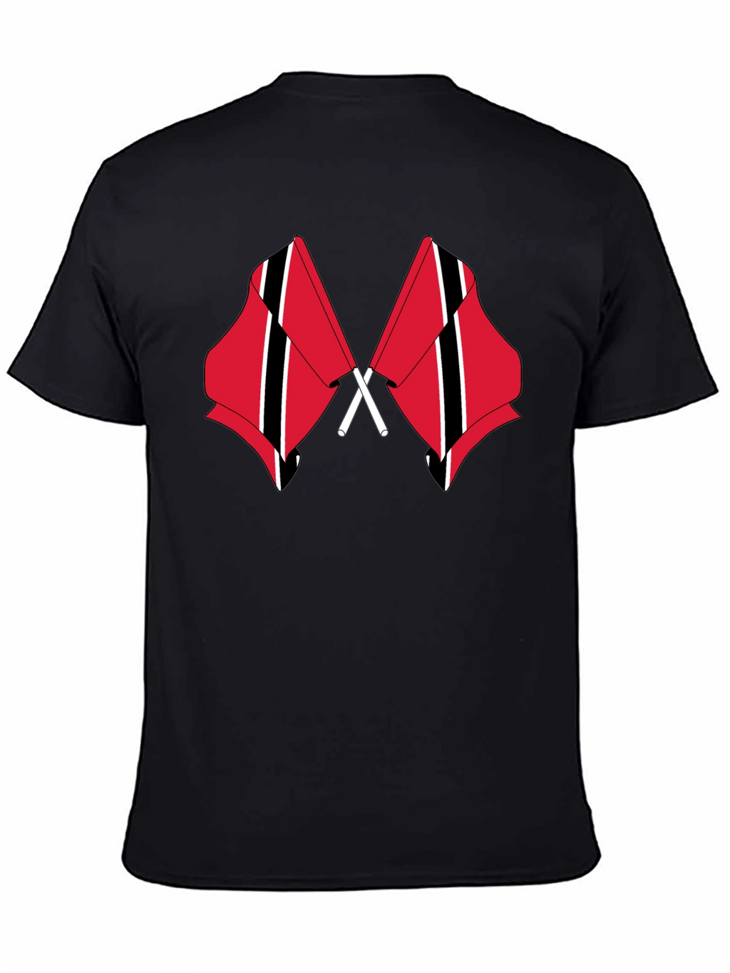 Trinidad & Tobago Flag T-Shirt - Mens Black Tee