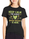 Keep Calm School Social Worker T-Shirt