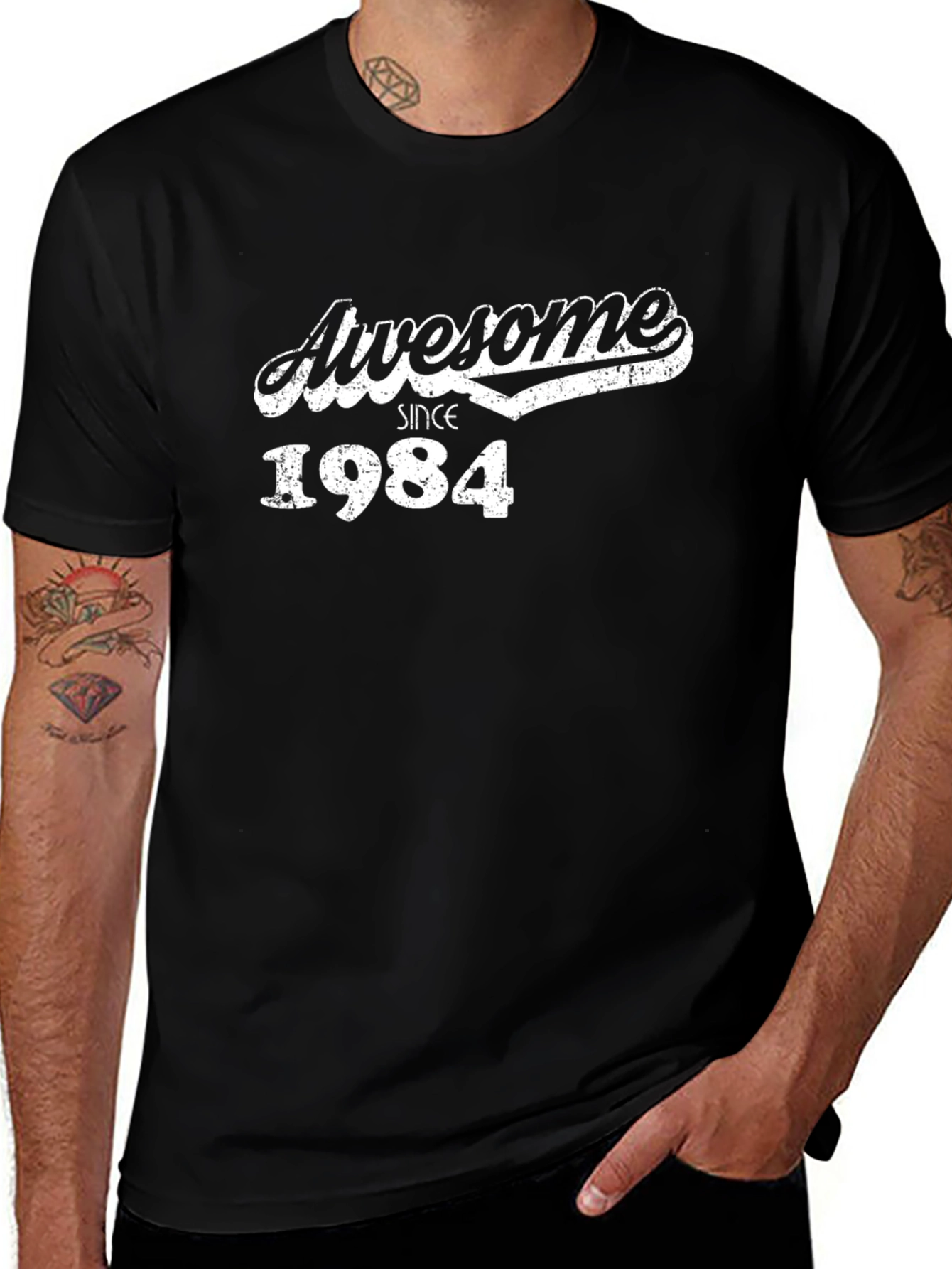 Awesome Since 1984 Black T-Shirt