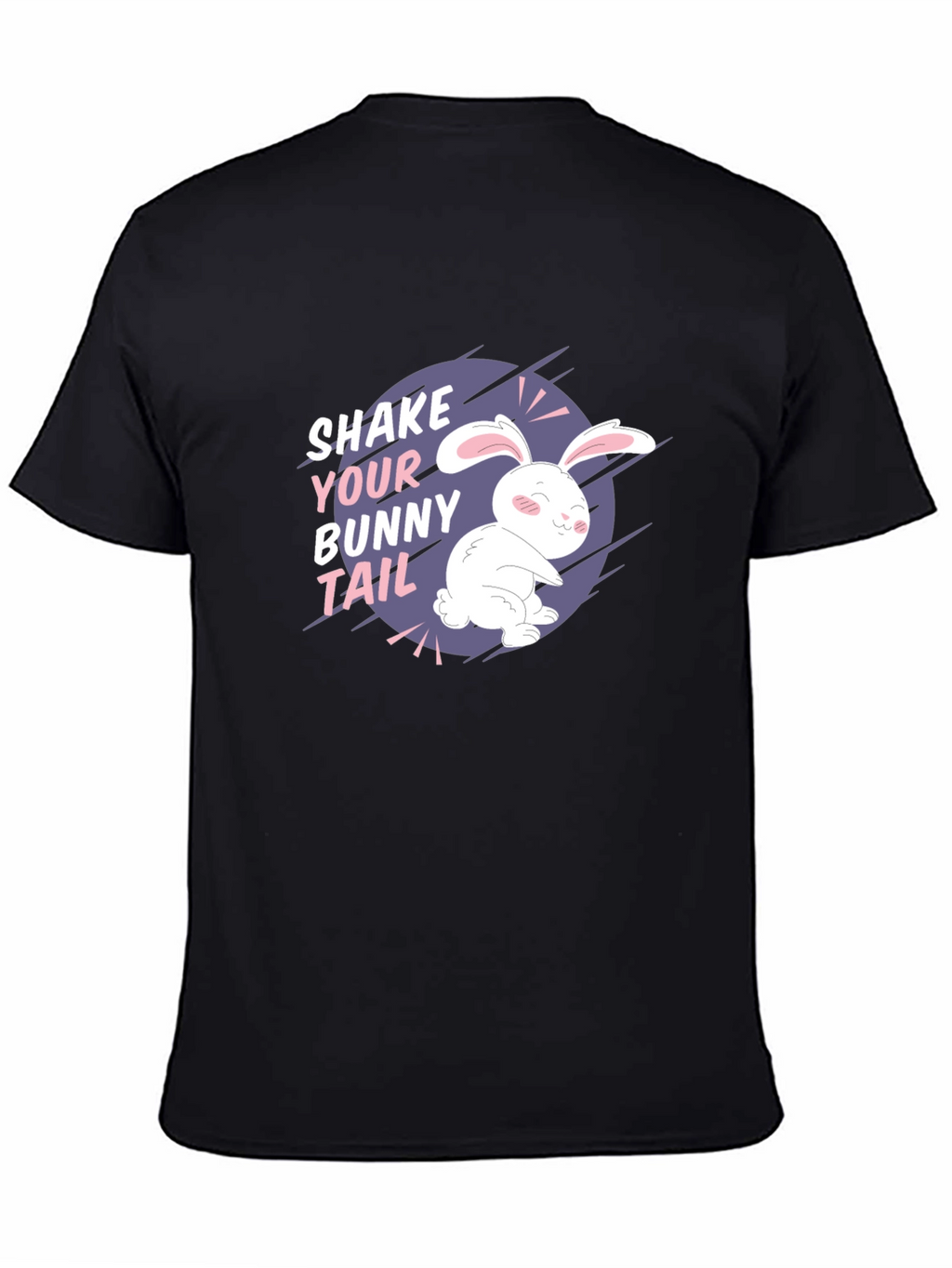 Shake Your Bunny Tail Black T-Shirt