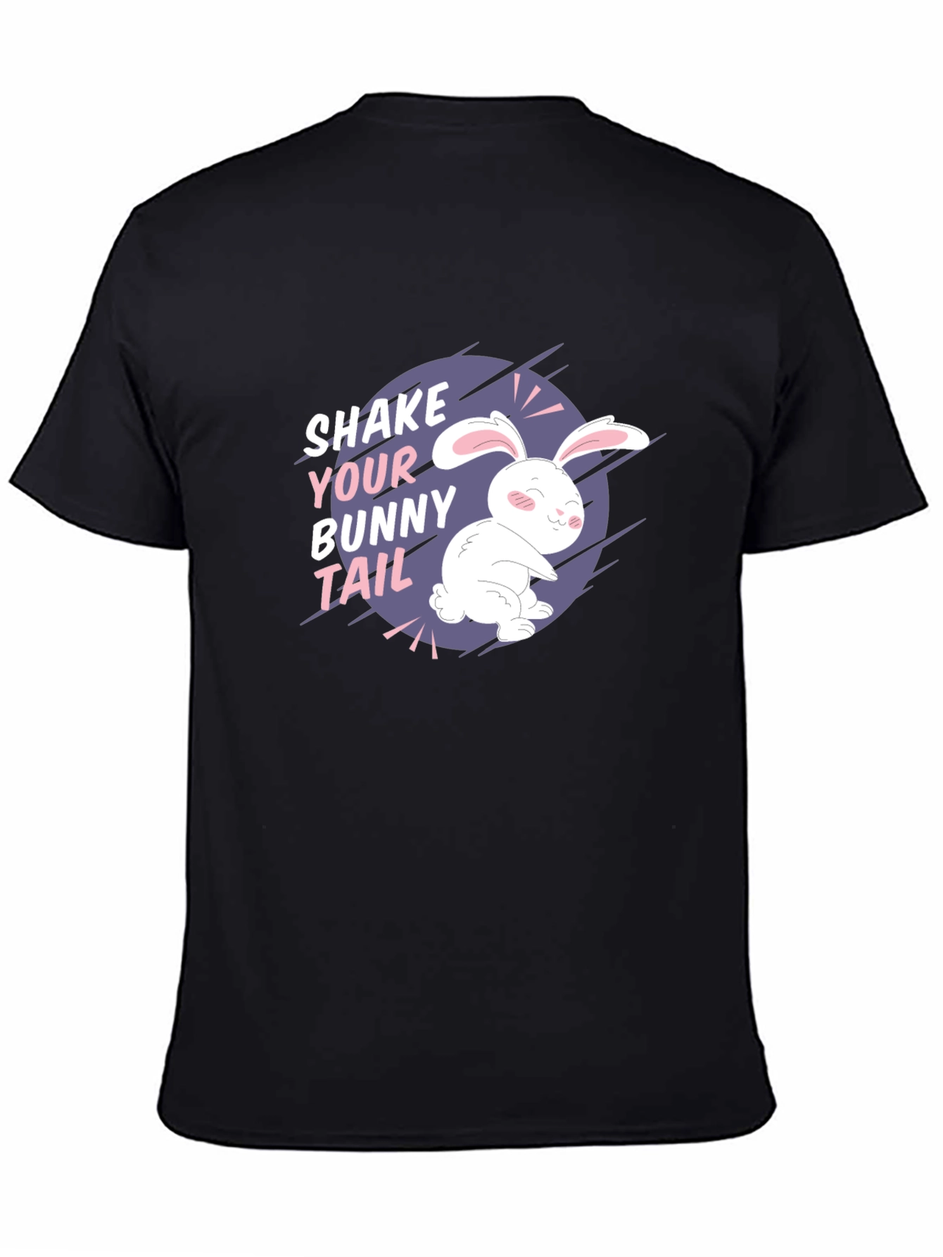 Shake Your Bunny Tail Black T-Shirt