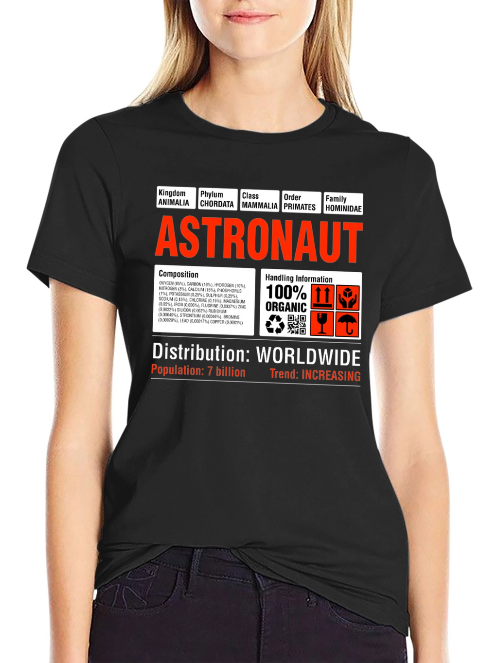Astronaut Anatomy T-Shirt - Funny Science Tee