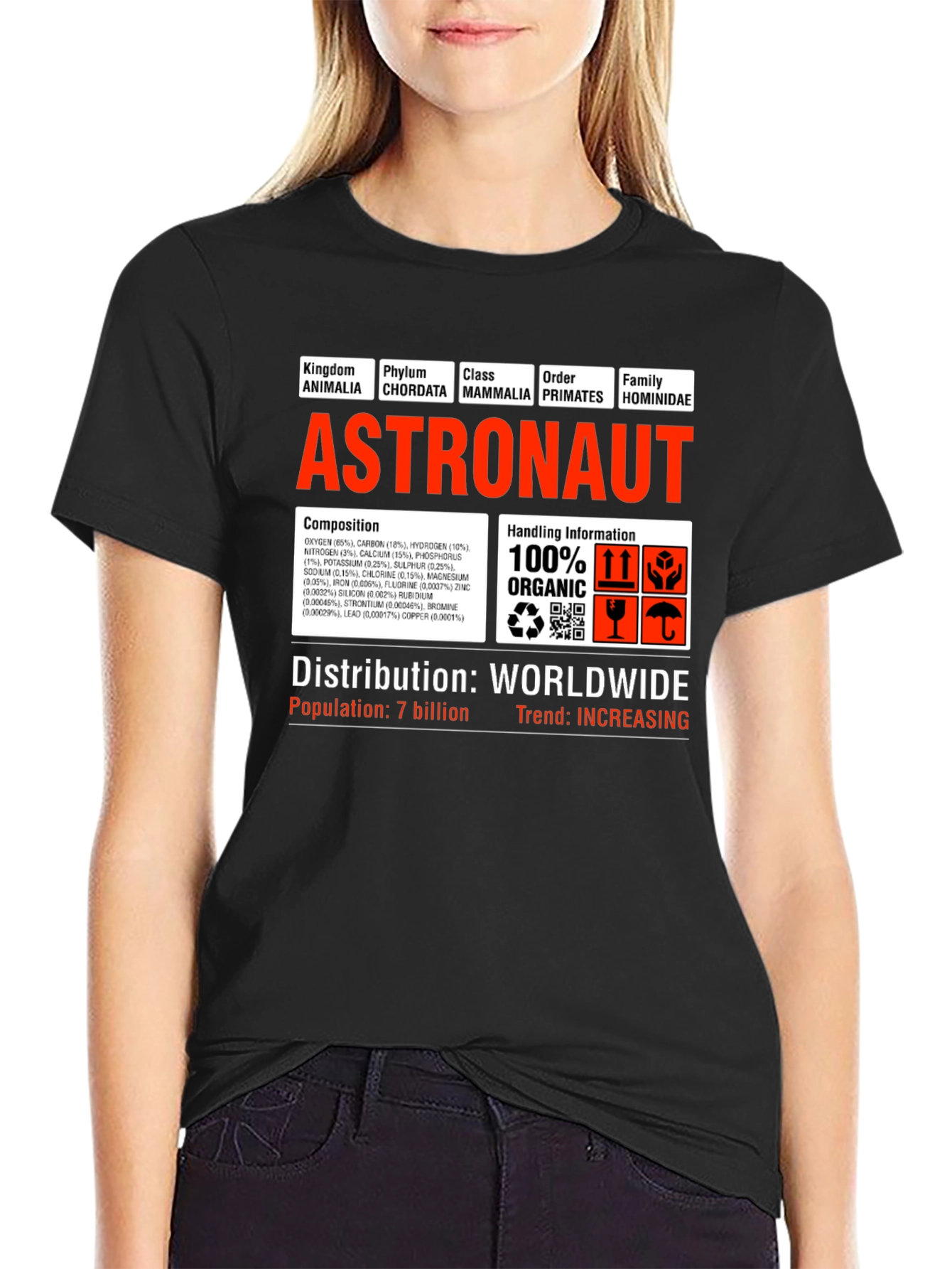 Astronaut Anatomy T-Shirt - Funny Science Tee
