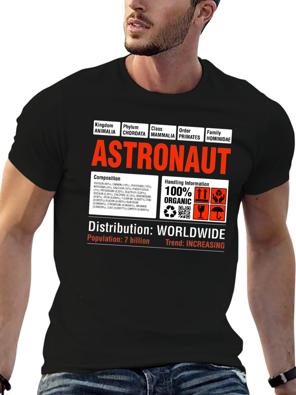 Astronaut Anatomy T-Shirt - Funny Science Tee