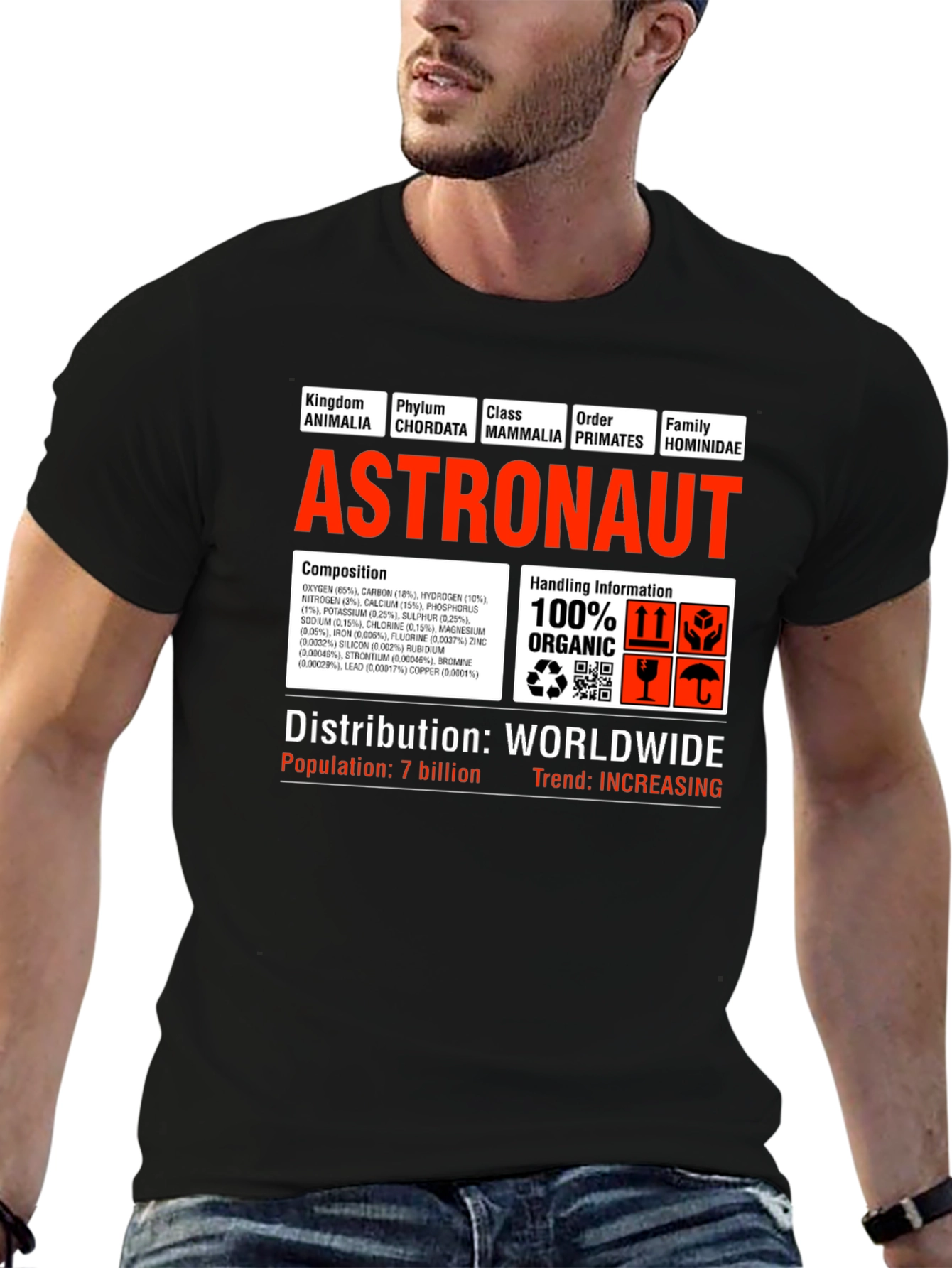 Astronaut Anatomy T-Shirt - Funny Science Tee